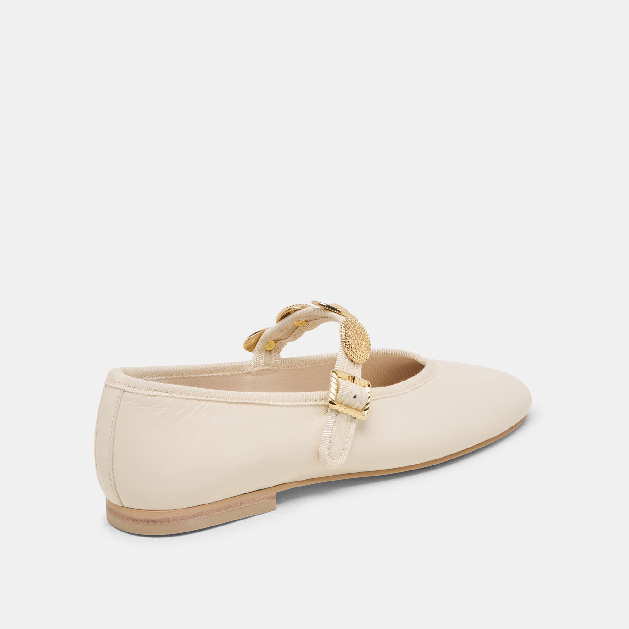 RELAN BALLET FLATS OFF WHITE LEATHER - Image 5