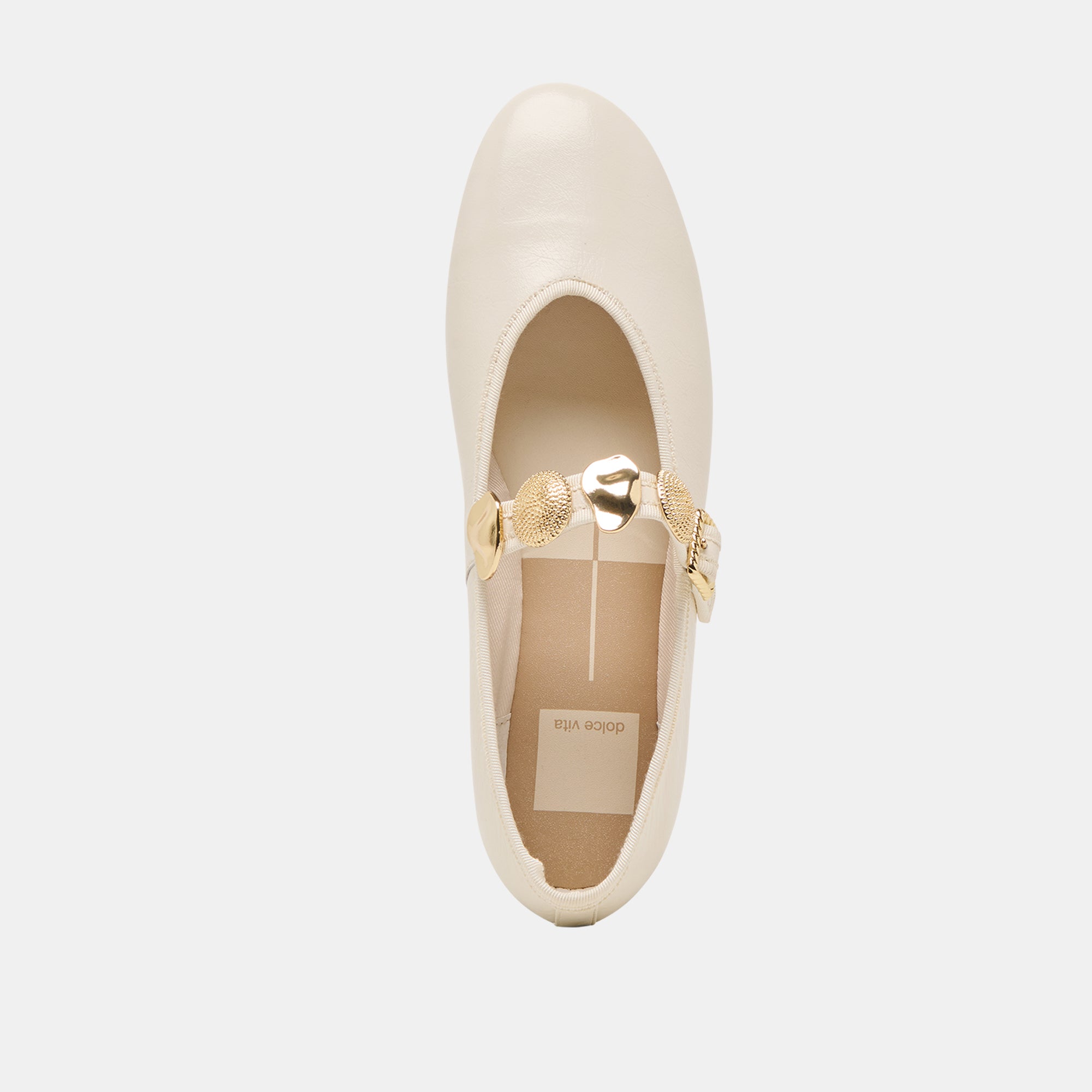 RELAN BALLET FLATS OFF WHITE LEATHER - Image 10