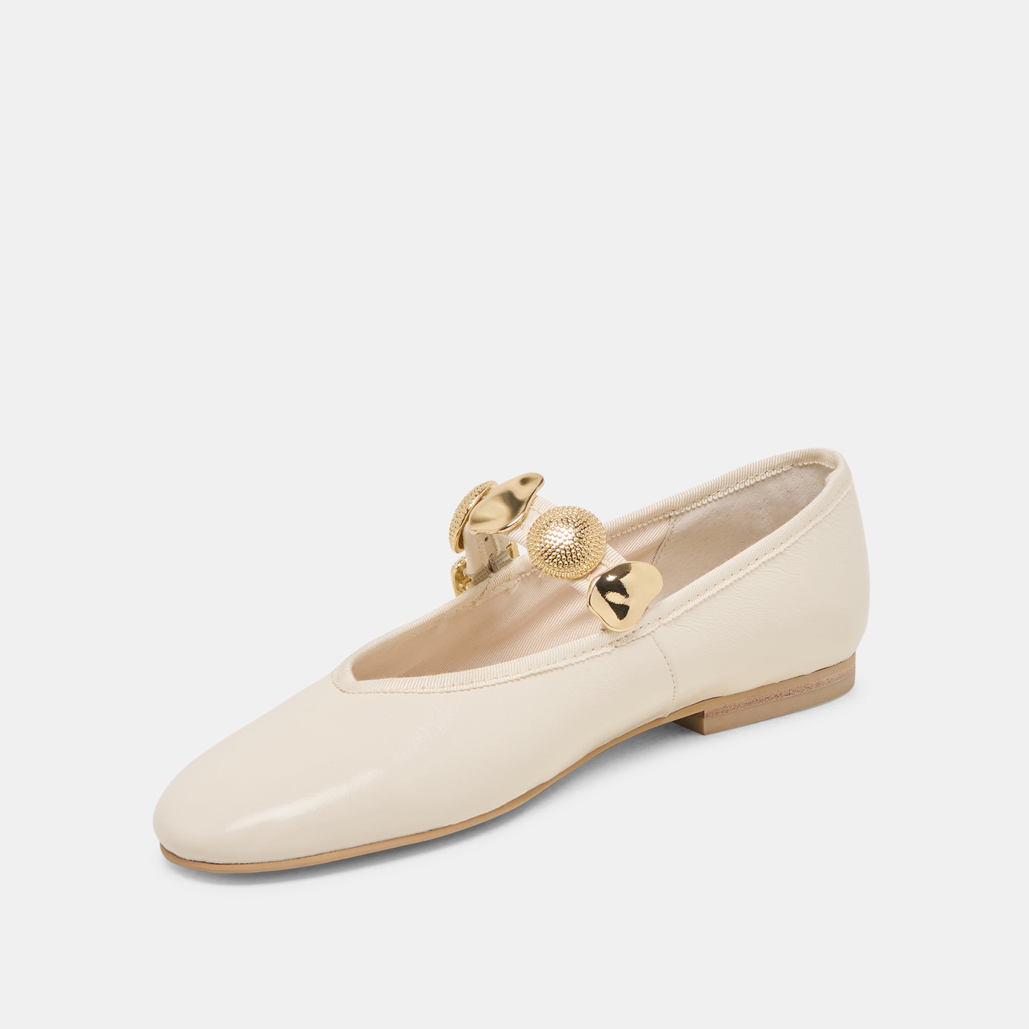 RELAN BALLET FLATS OFF WHITE LEATHER - Image 6