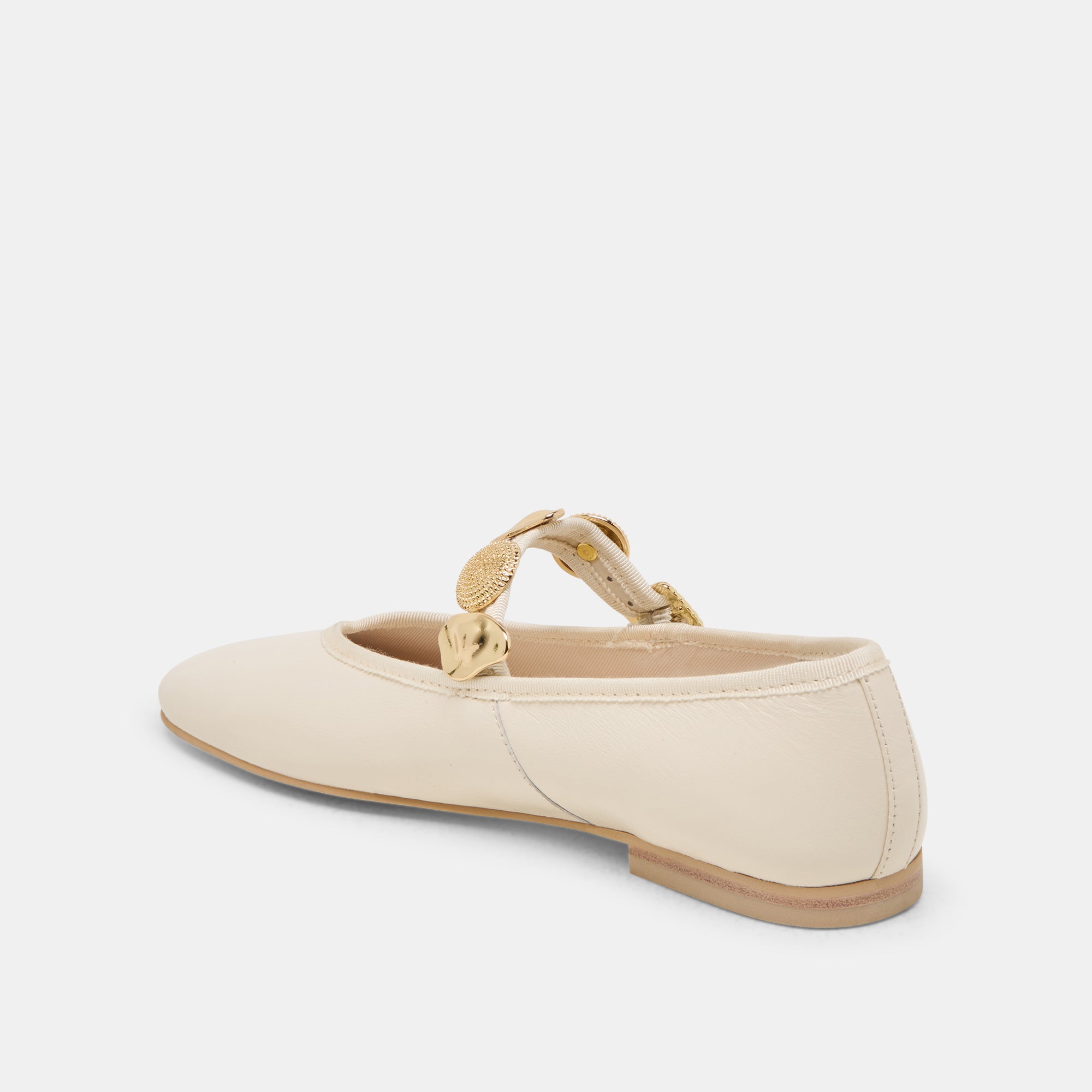 RELAN BALLET FLATS OFF WHITE LEATHER - Image 7
