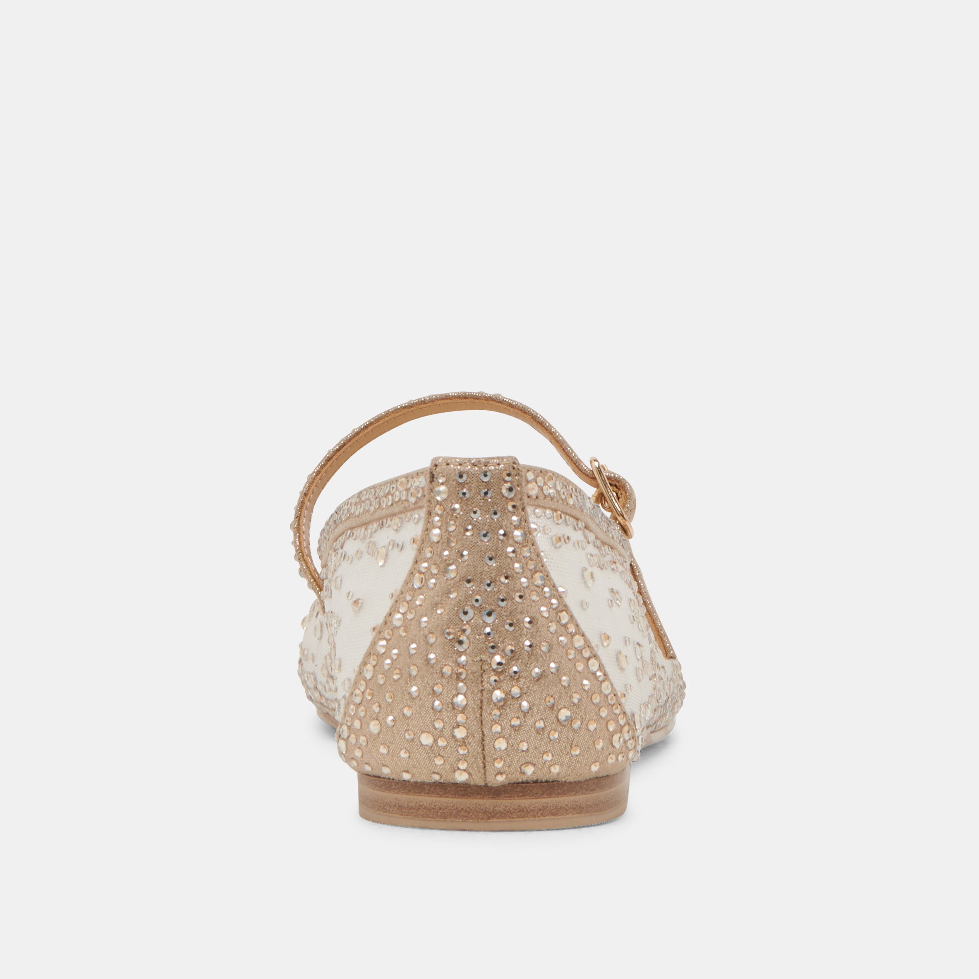 REYES CRYSTAL BALLET FLATS GOLD MESH - Image 10