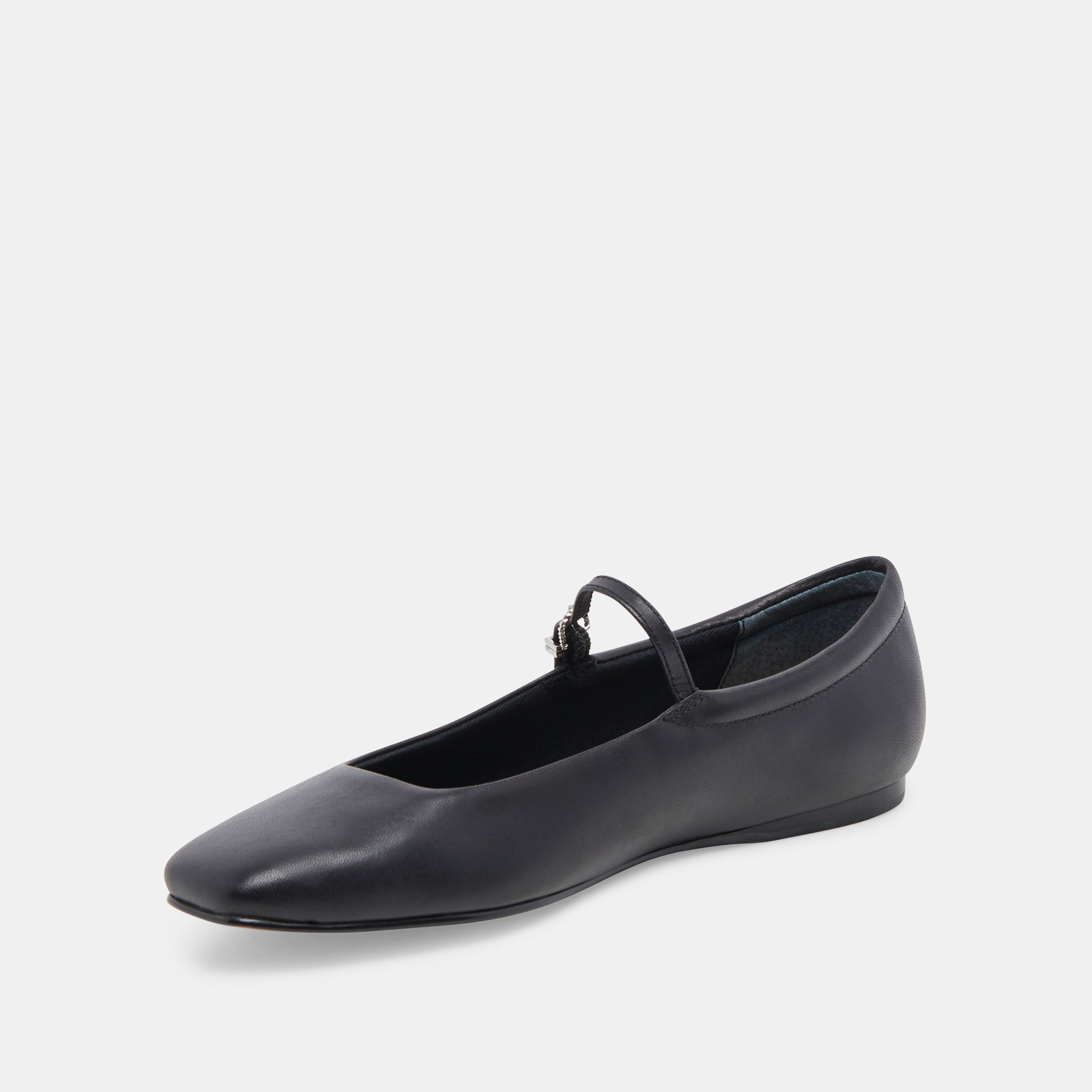 REYES BALLET FLATS BLACK LEATHER - Image 6