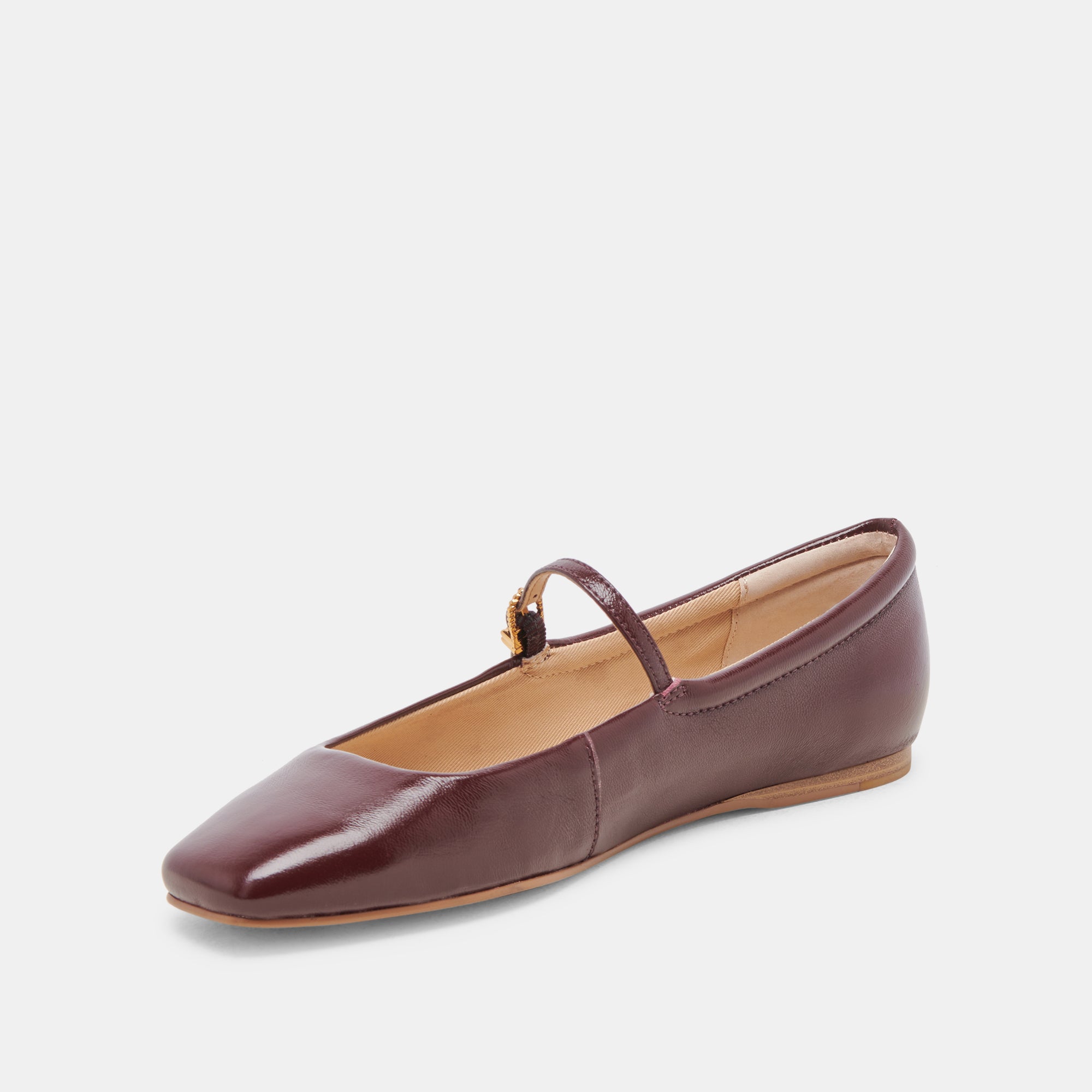 REYES BALLET FLATS CRANBERRY CRINKLE PATENT - Image 4