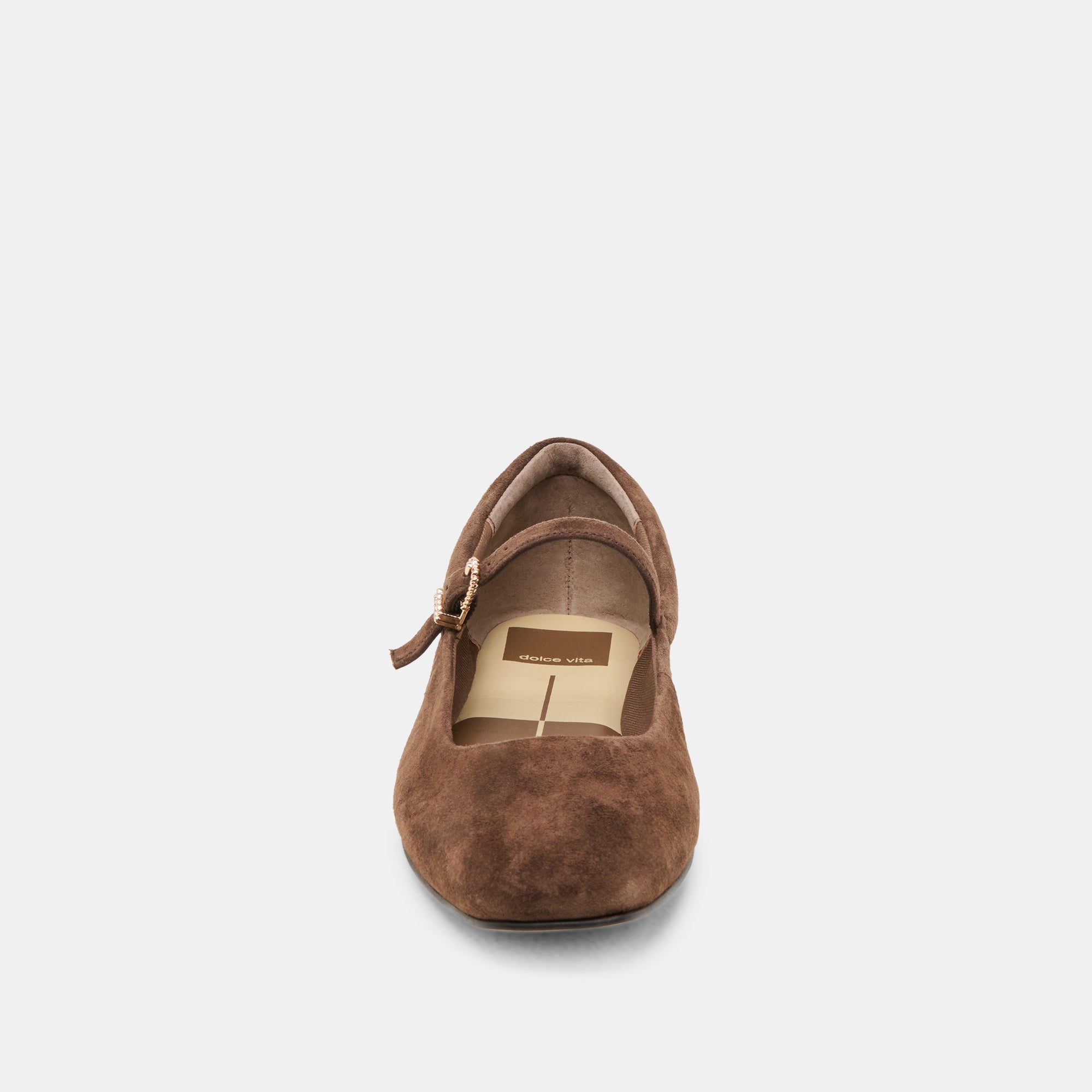 REYES BALLET FLATS DK BROWN SUEDE - Image 8