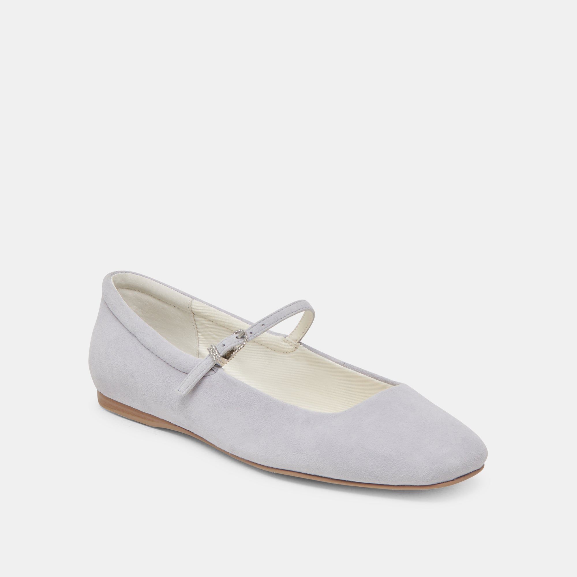 REYES BALLET FLATS DUSTY BLUE SUEDE - Image 2