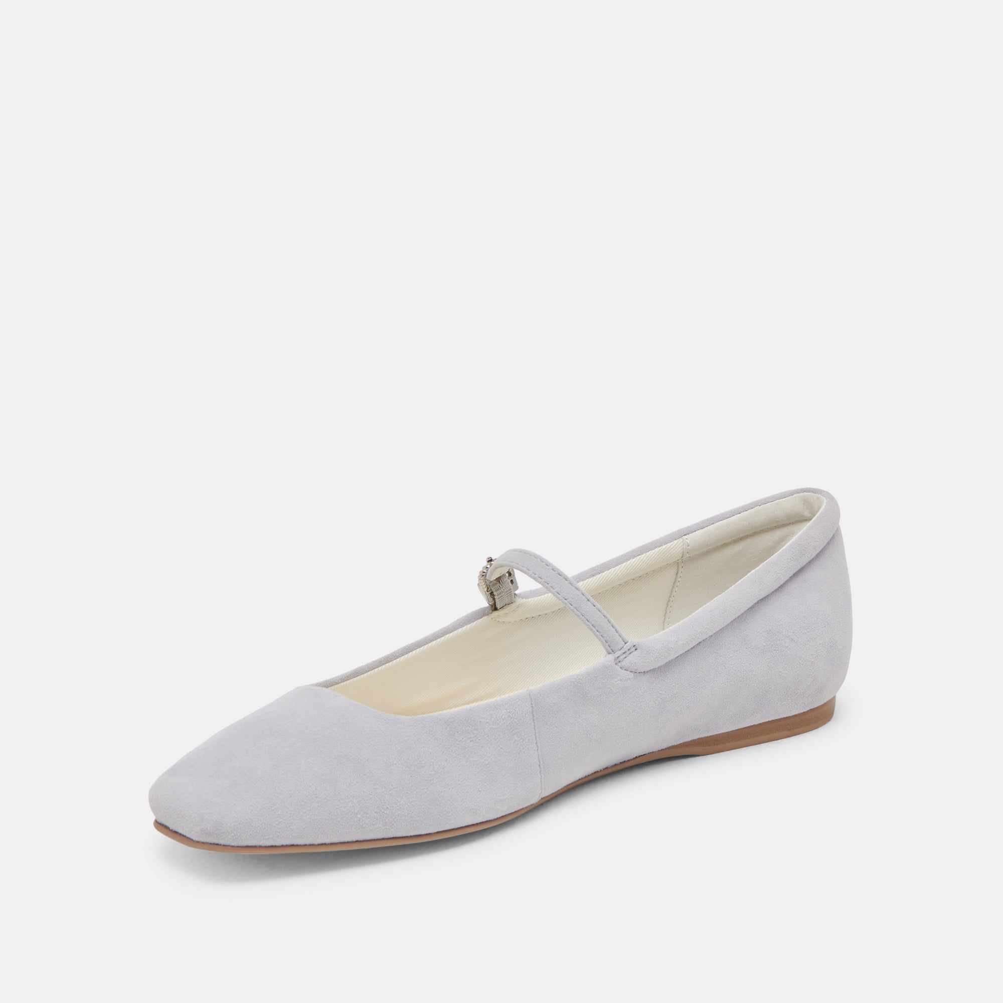 REYES BALLET FLATS DUSTY BLUE SUEDE - Image 4