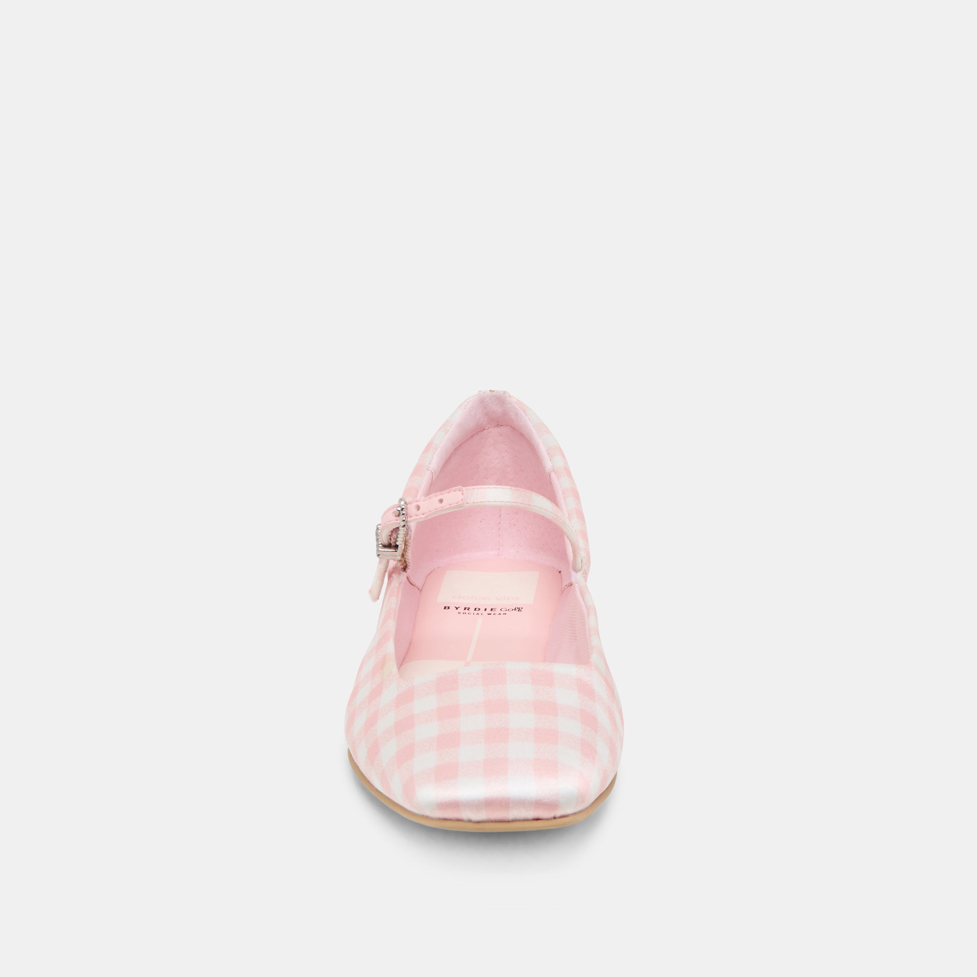 REYES X BYRDIE GOLF BALLET FLATS PINK PLAID GINGHAM - Image 11