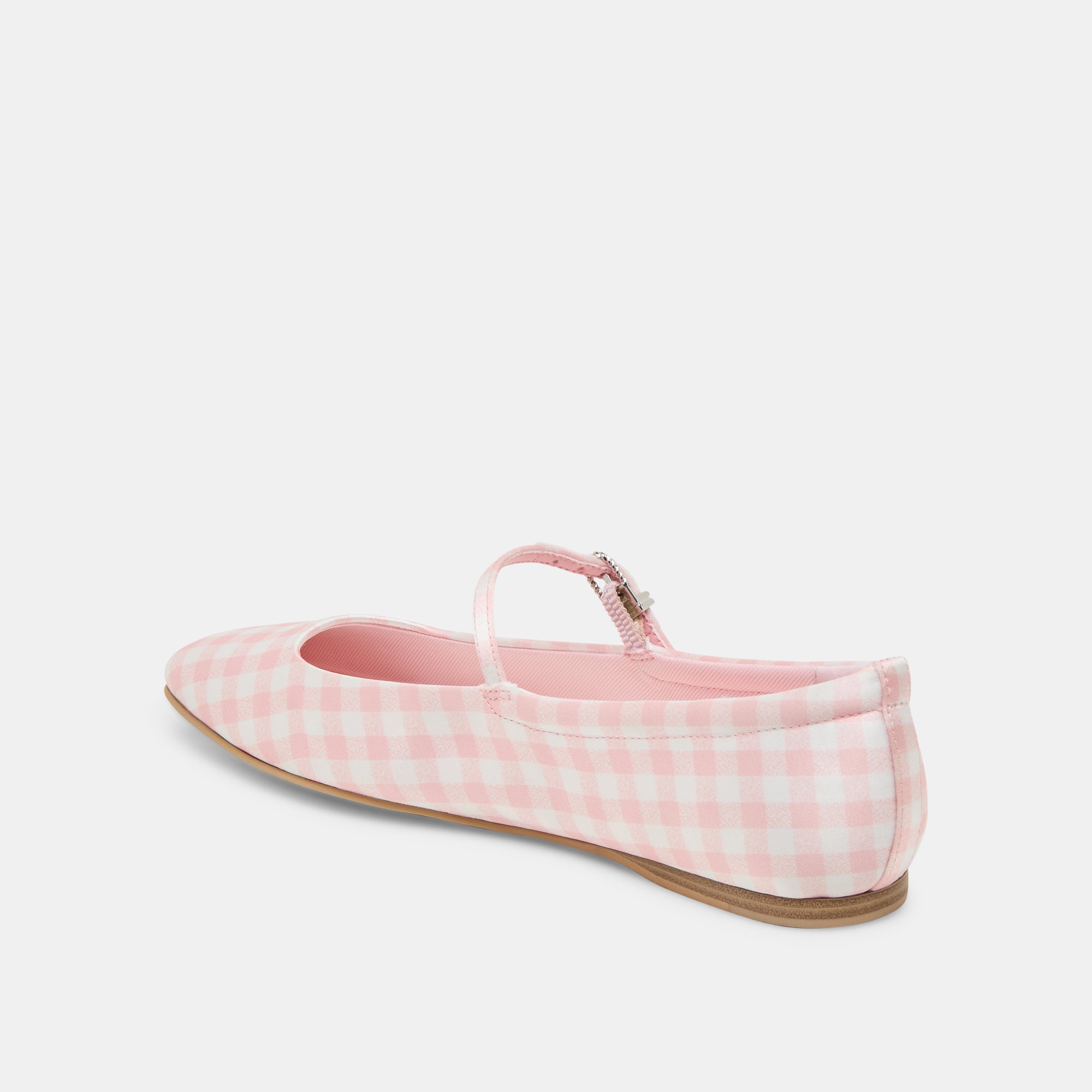 REYES X BYRDIE GOLF BALLET FLATS PINK PLAID GINGHAM - Image 8