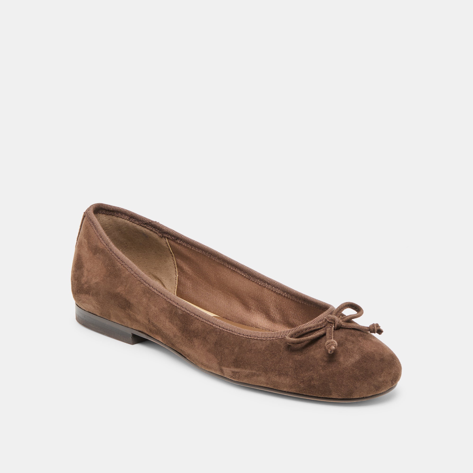 RITLA BALLET FLATS DK BROWN SUEDE - Image 2