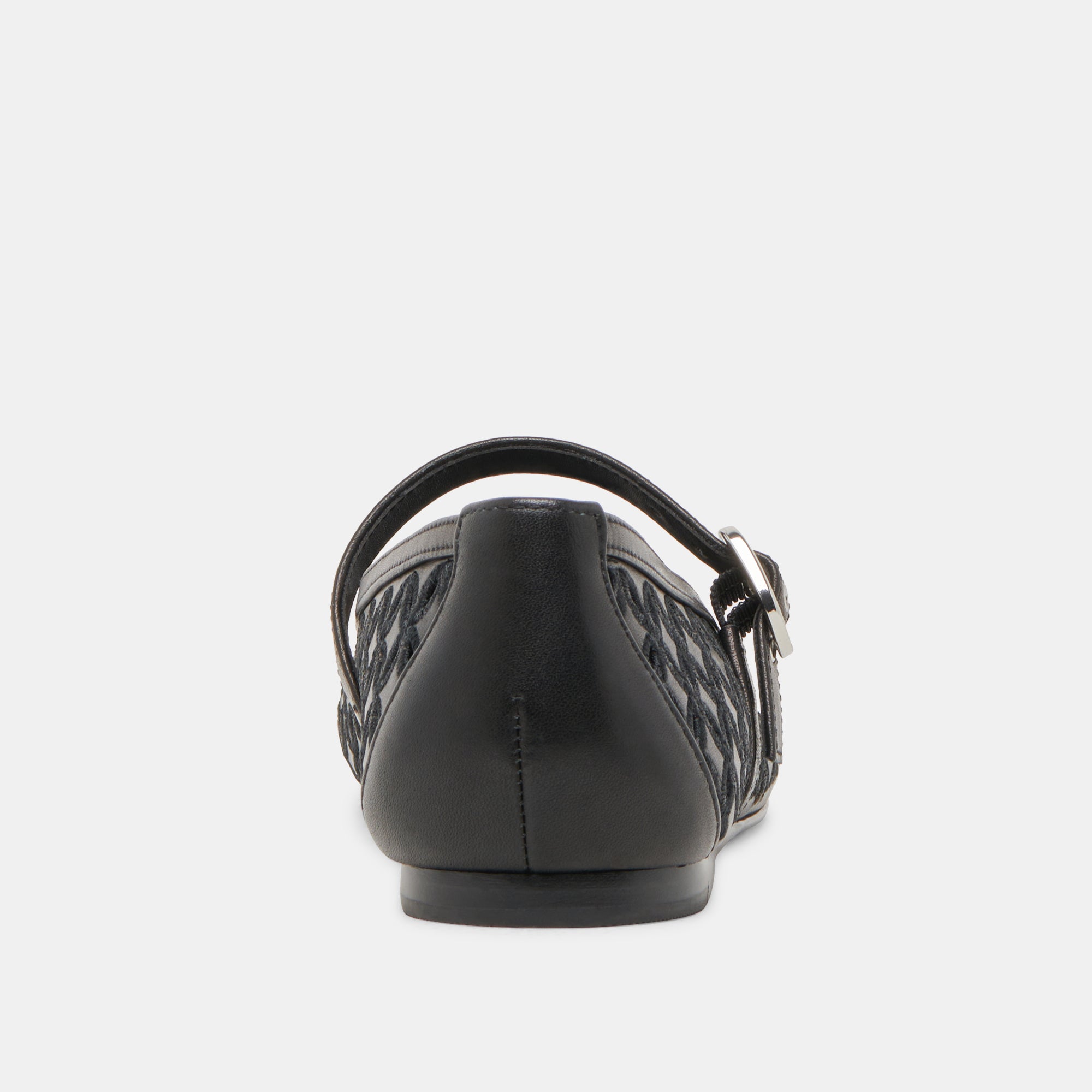 RODNI EYELET PERF BALLET FLATS BLACK LEATHER - Image 7