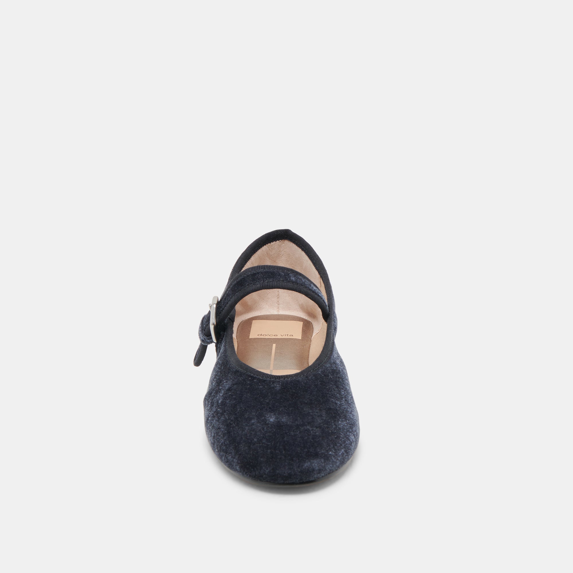 ROSLYN BALLET FLATS DUSTY BLUE VELVET - Image 6