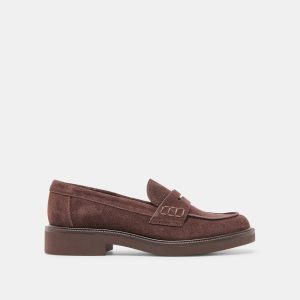 TIGGY LOAFERS MAHOGANY SUEDE