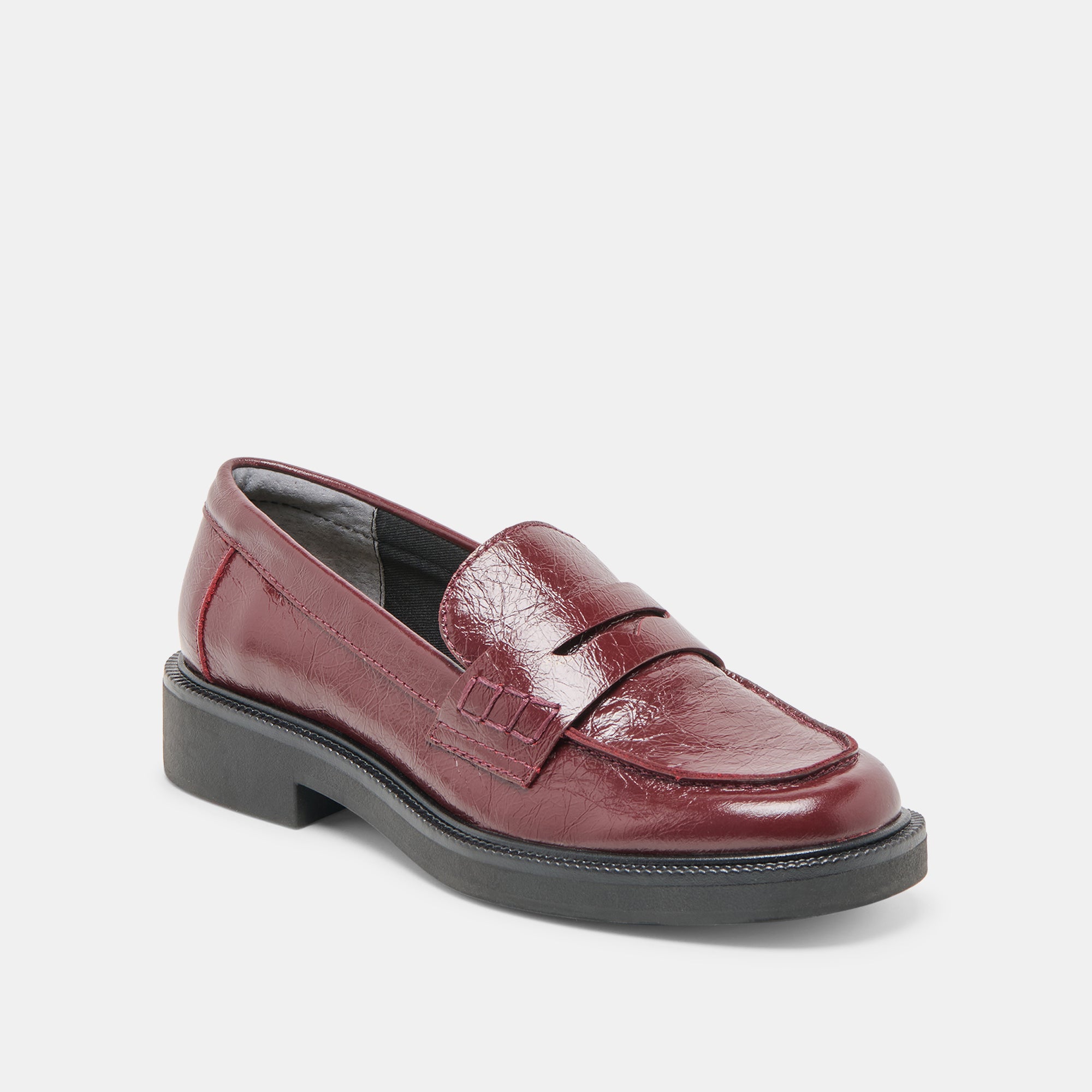 TIGGY LOAFERS OXBLOOD CRINKLE PATENT - Image 3