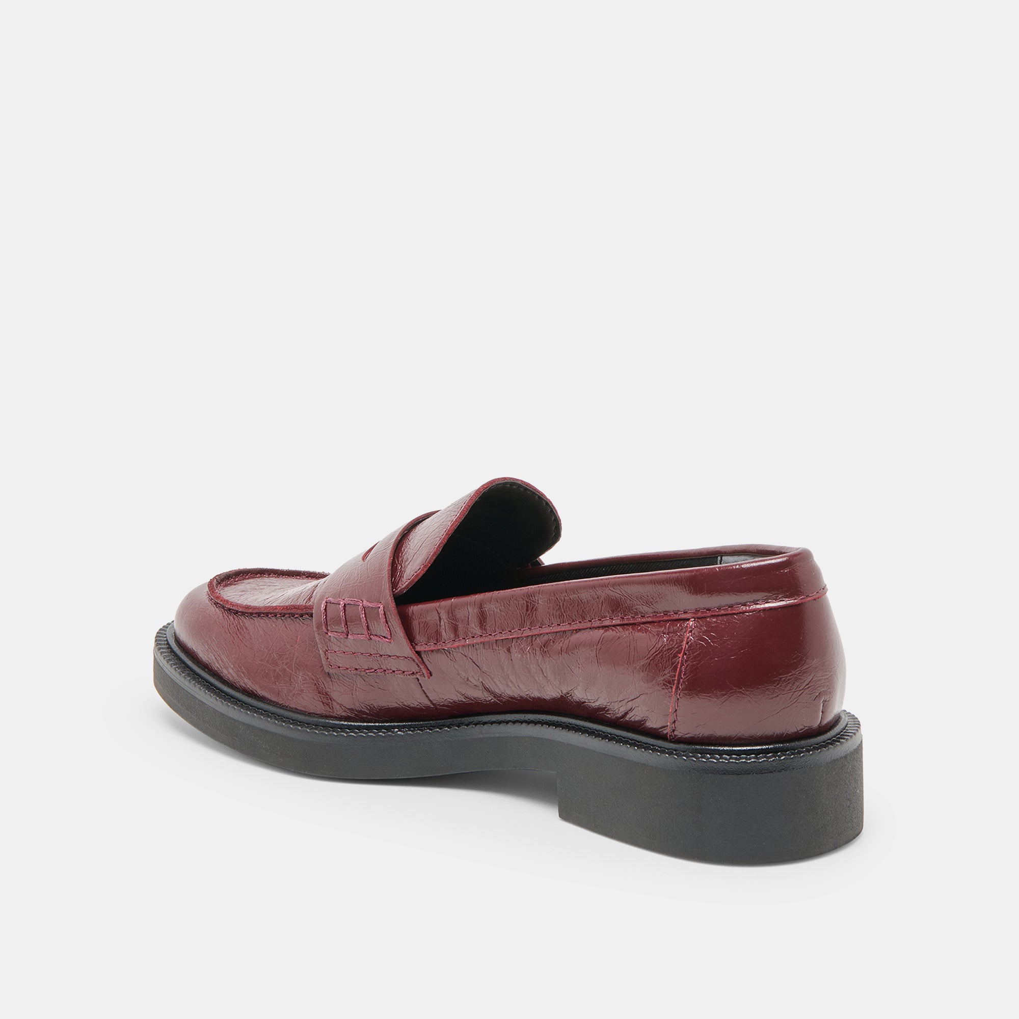 TIGGY LOAFERS OXBLOOD CRINKLE PATENT - Image 7