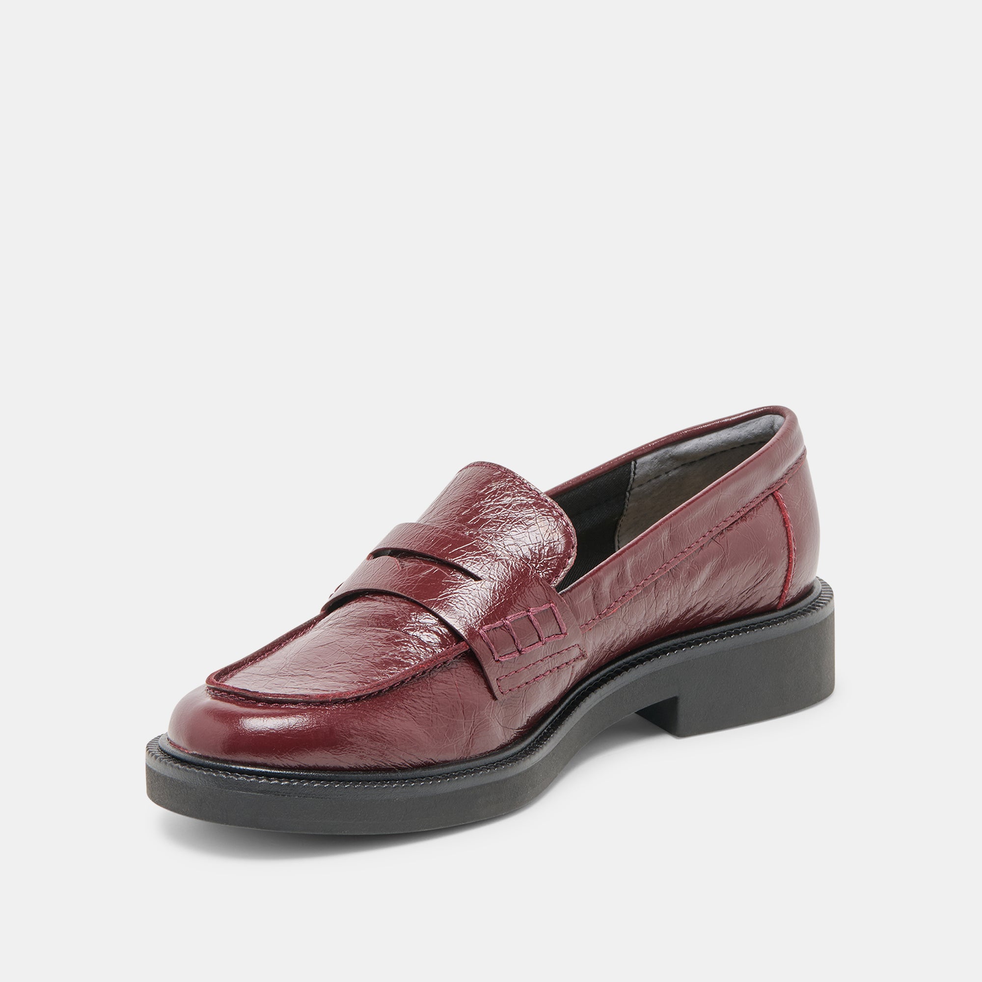 TIGGY LOAFERS OXBLOOD CRINKLE PATENT - Image 6