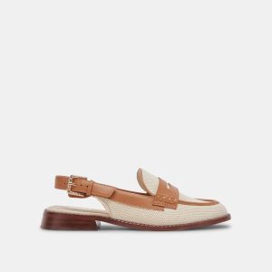 HARDI LOAFERS TAN MULTI CANVAS - re:vita