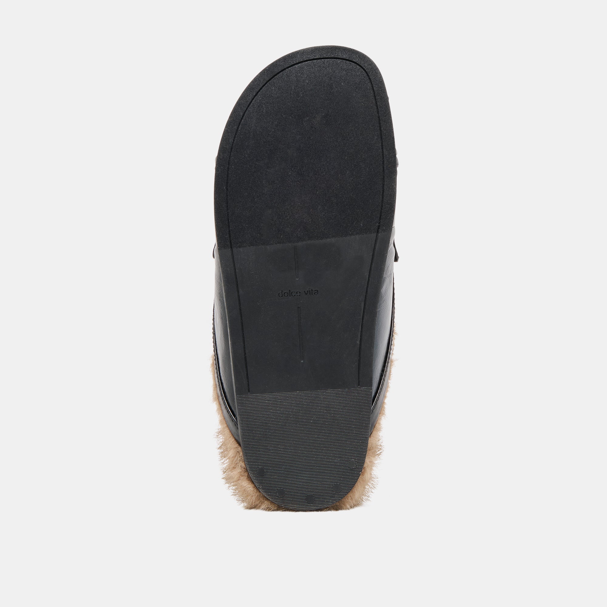 JODERO PLUSH FLATS BLACK LEATHER - Image 9