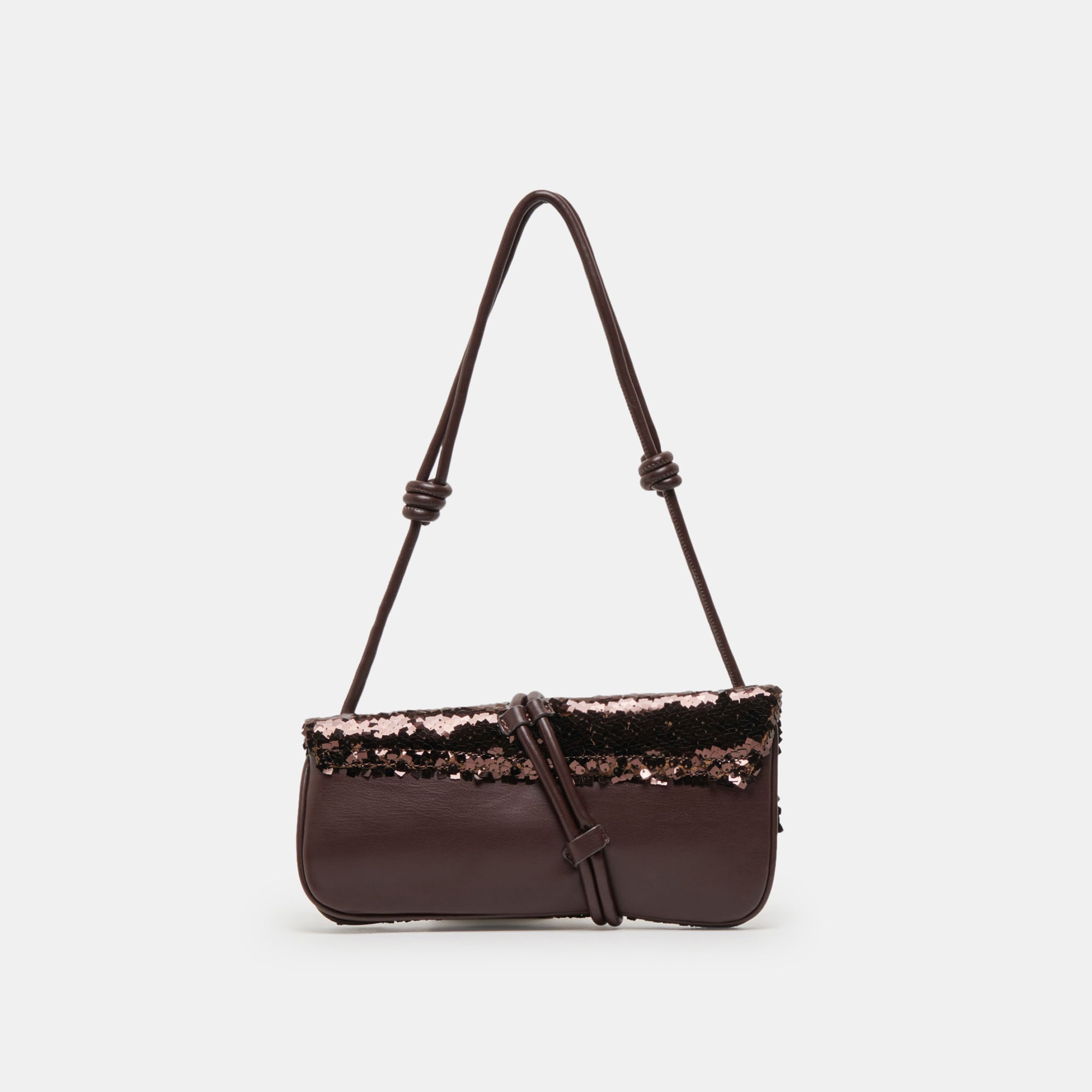 ALICE SHOULDER BAG BROWN SEQUIN STELLA - Image 5