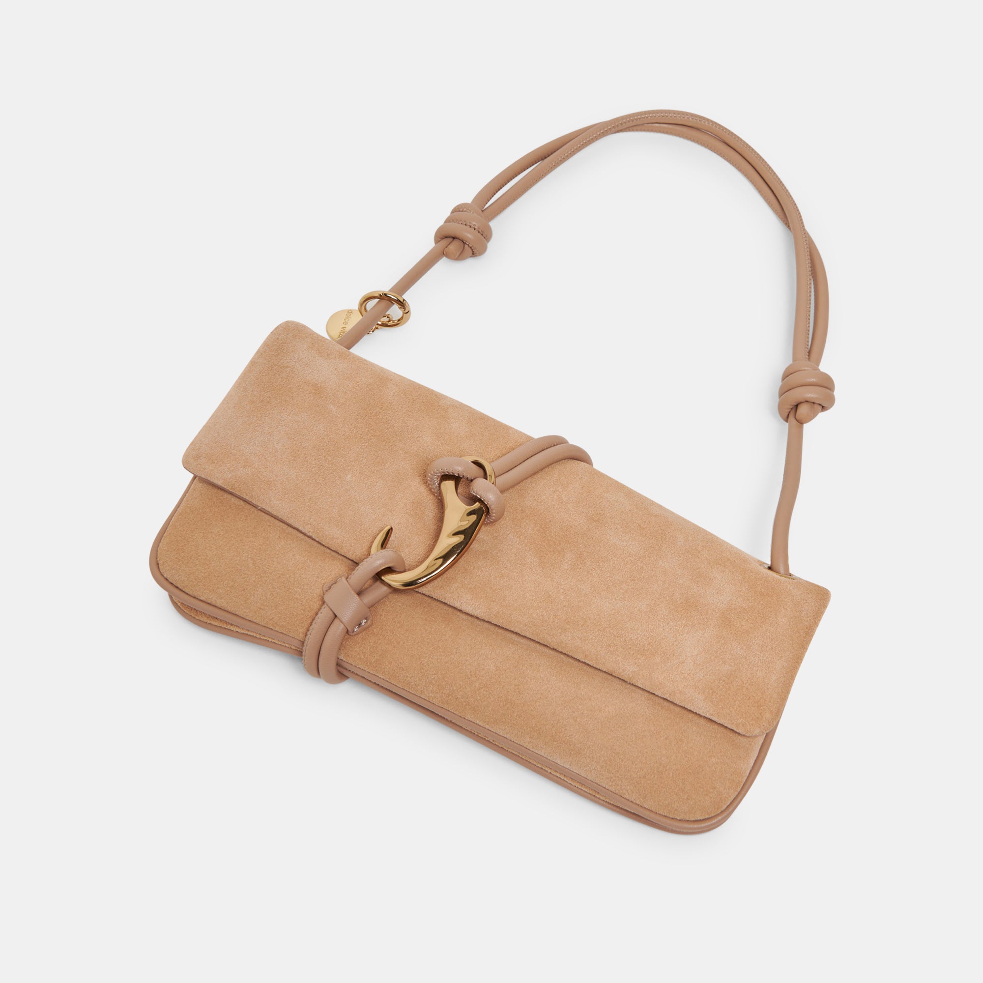 ALICE SHOULDER BAG BEIGE SUEDE - Image 3