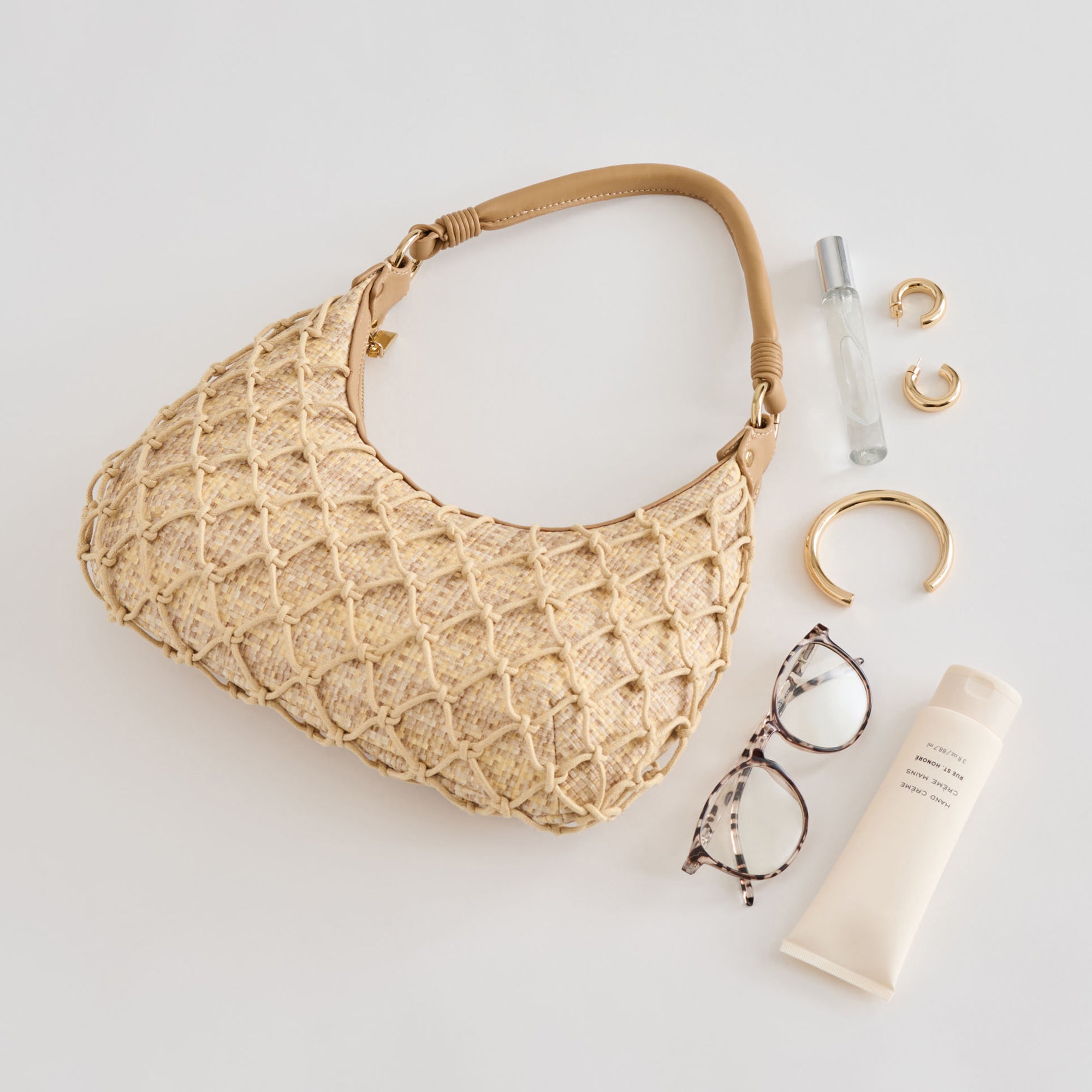 POSITANO SHOULDER BAG NATURAL RAFFIA - Image 7