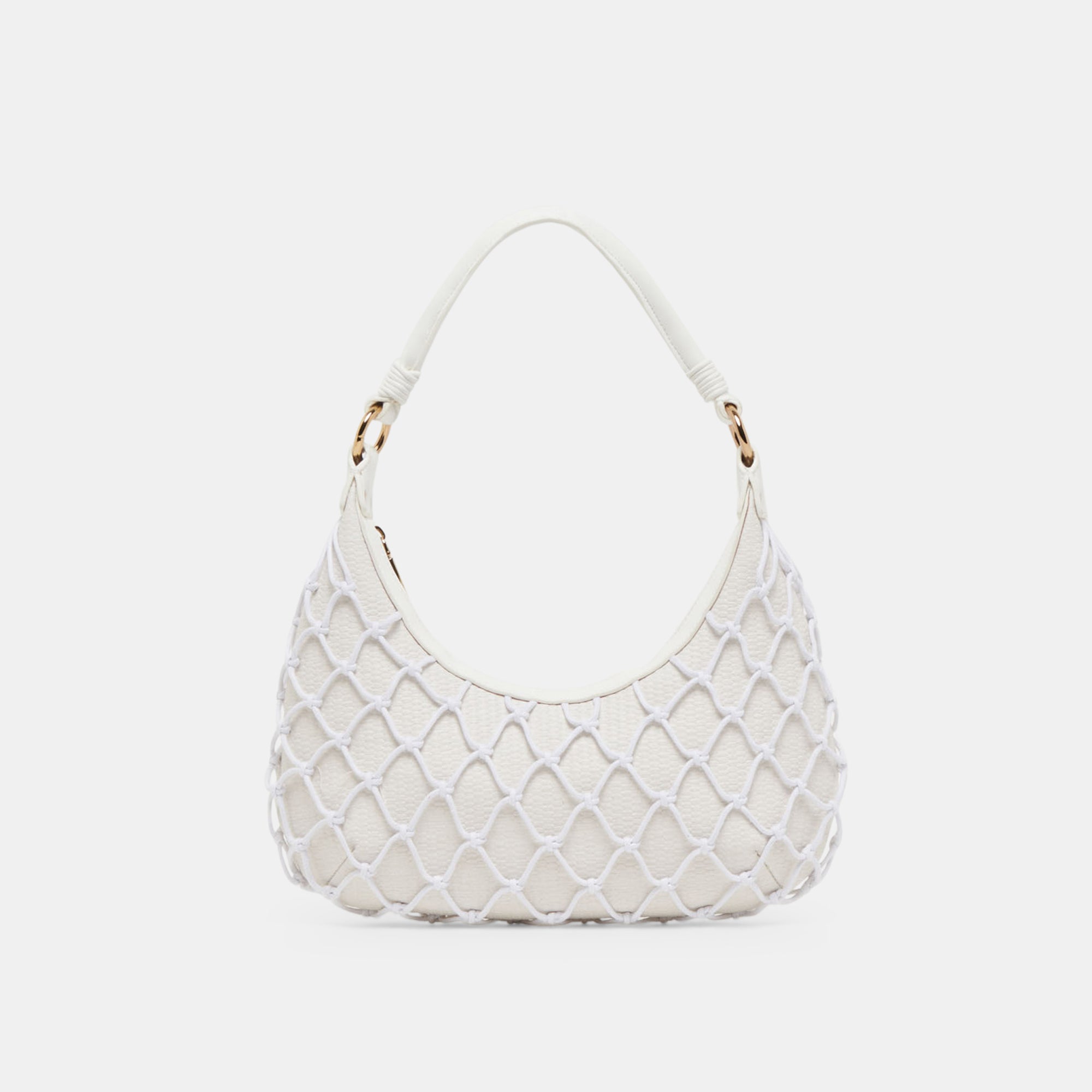 POSITANO SHOULDER BAG WHITE RAFFIA