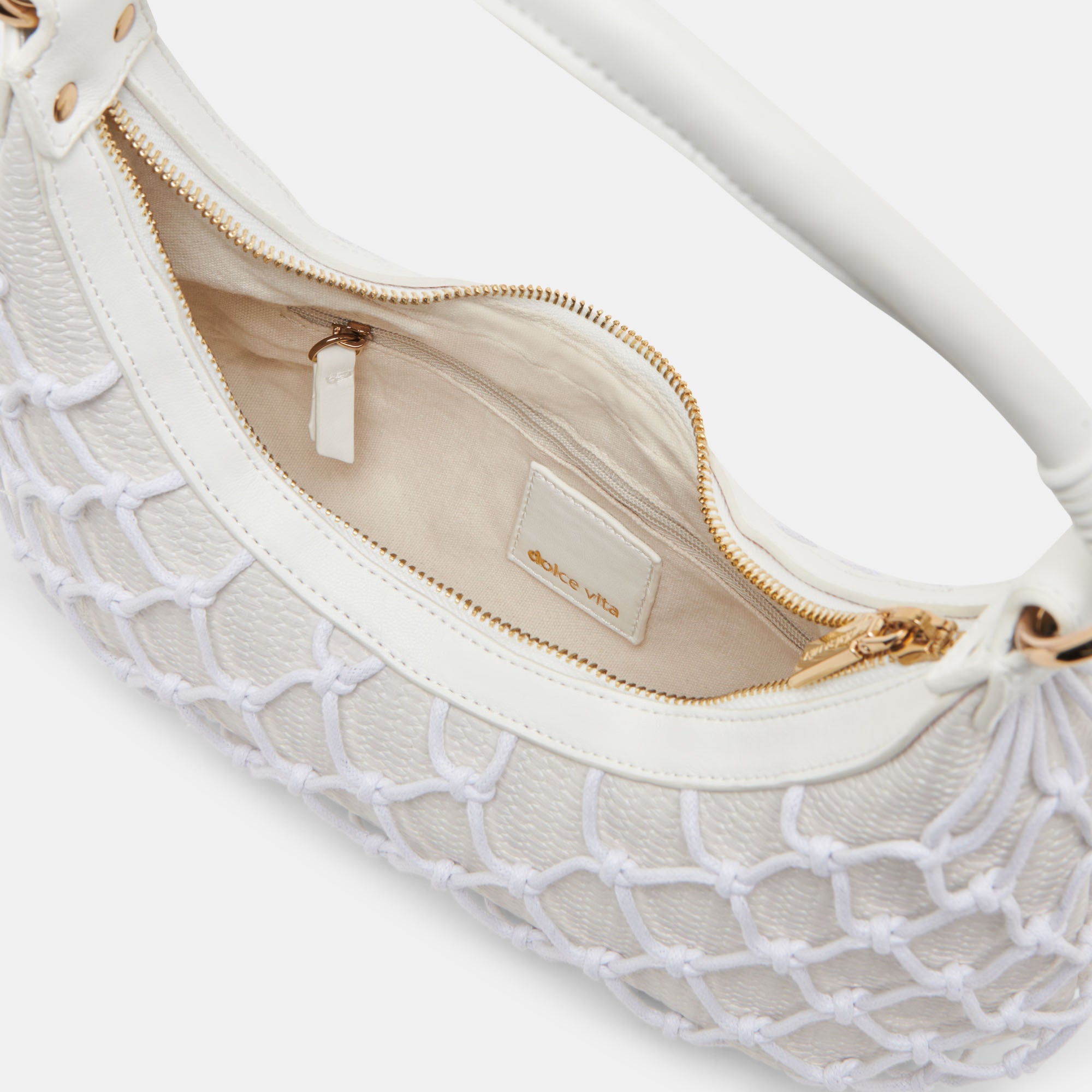 POSITANO SHOULDER BAG WHITE RAFFIA - Image 6