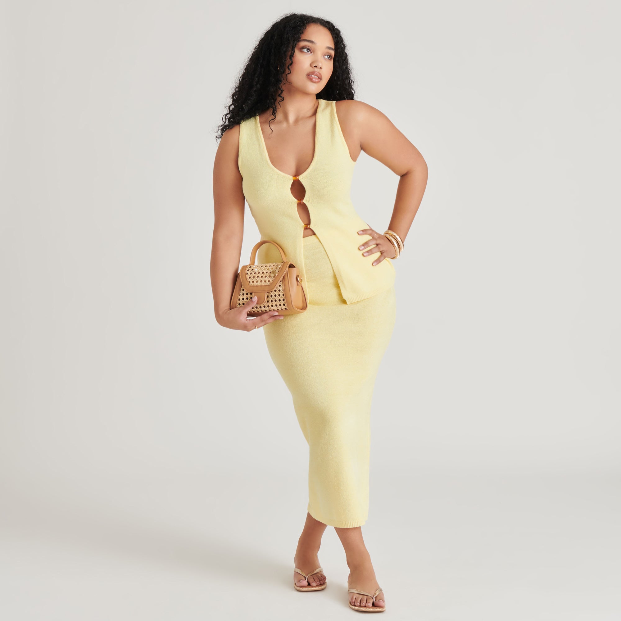 TROPEZ CROSSBODY CAMEL NATURAL CANE - Image 3