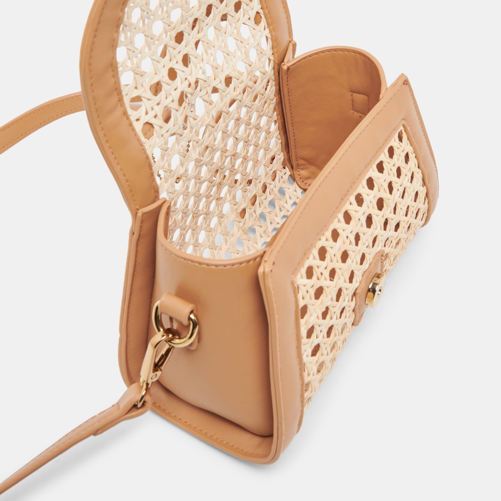 TROPEZ CROSSBODY CAMEL NATURAL CANE - Image 8