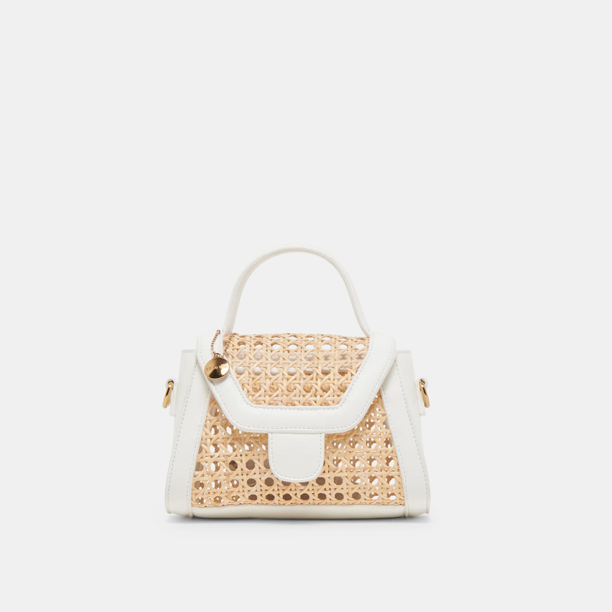 TROPEZ CROSSBODY WHITE NATURAL CANE - Image 7