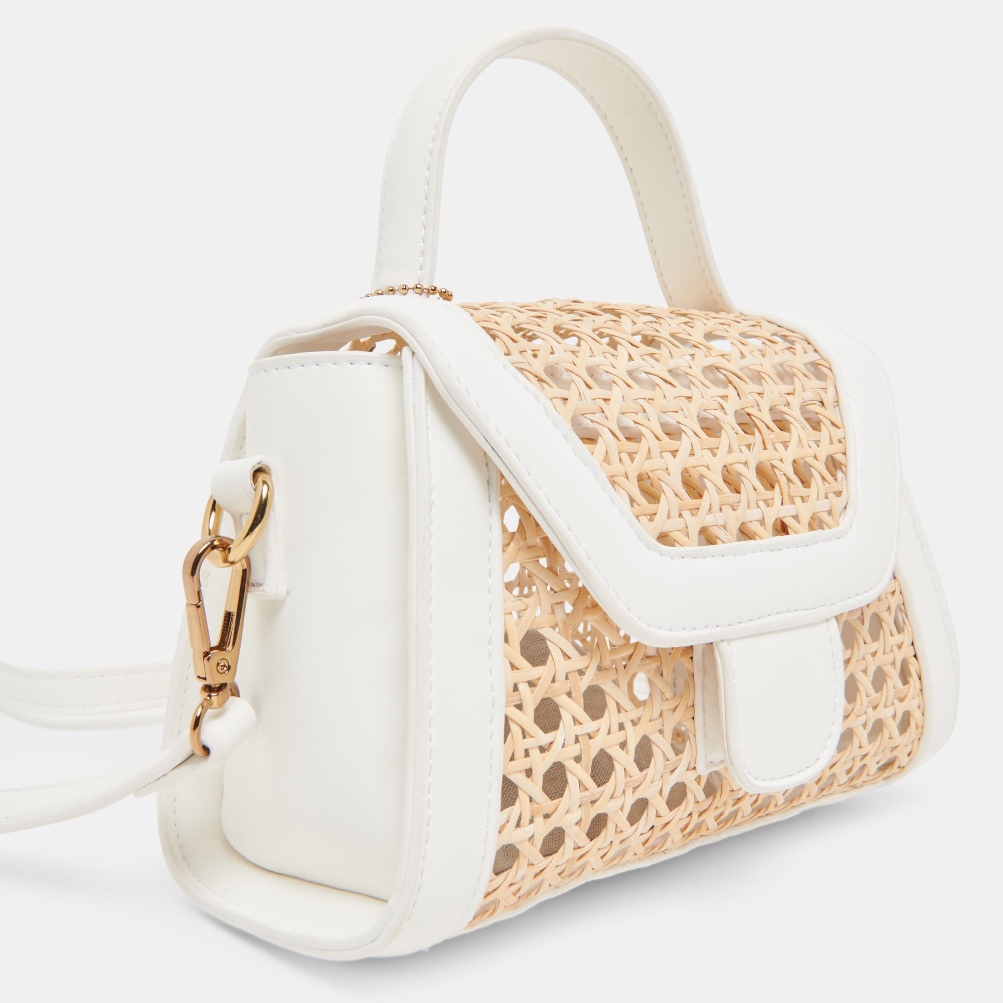 TROPEZ CROSSBODY WHITE NATURAL CANE - Image 5