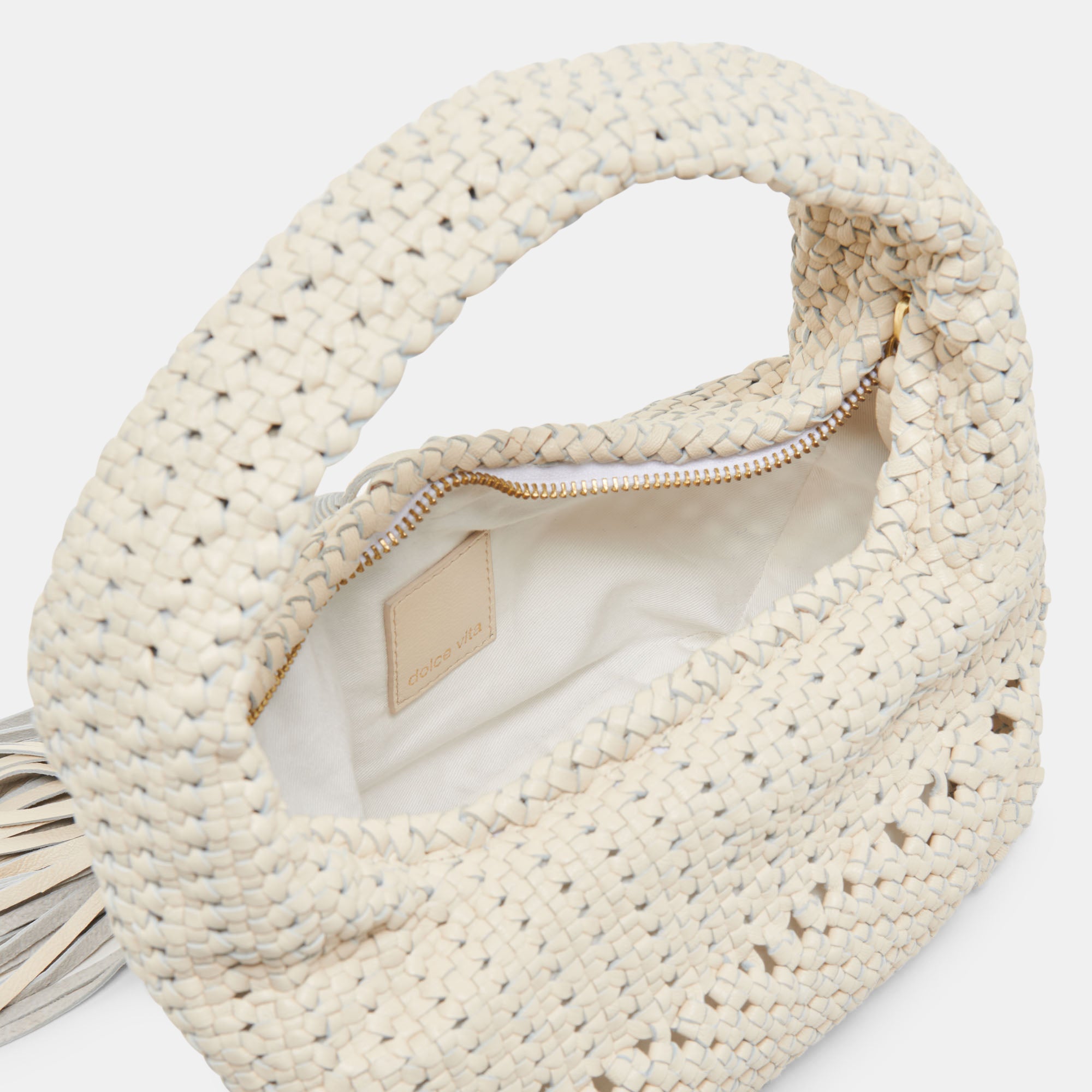 ZENIA HANDBAG BONE LEATHER - Image 7