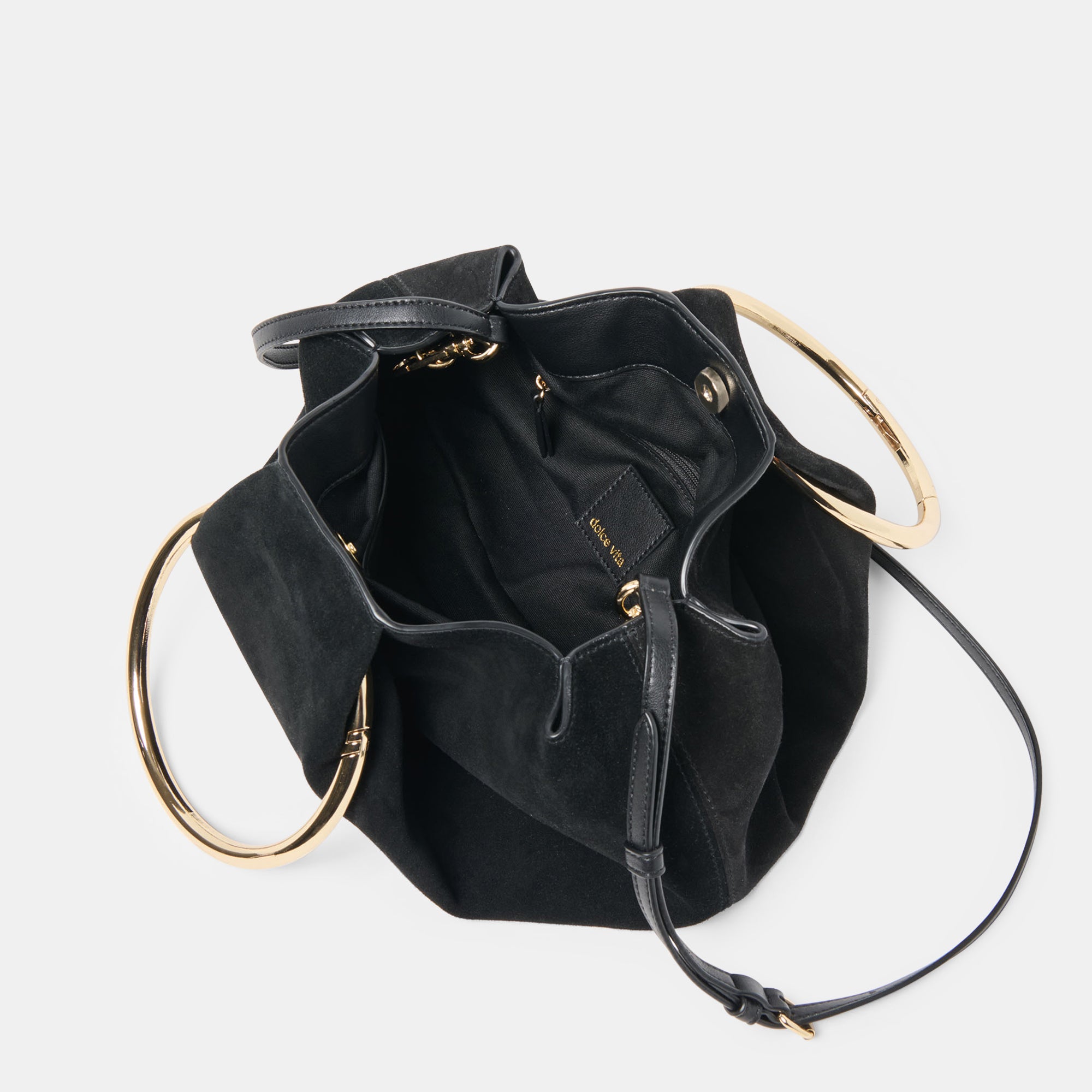 CHANNING HANDBAG BLACK SUEDE - Image 7