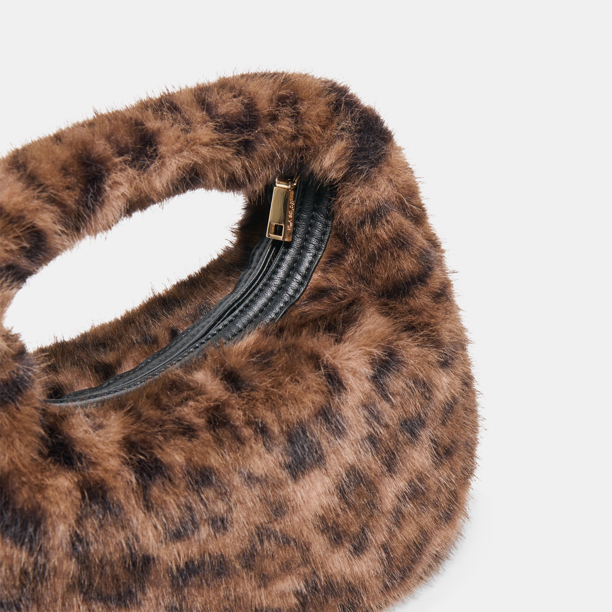 FRANKIE HANDBAG LEOPARD PLUSH - Image 3