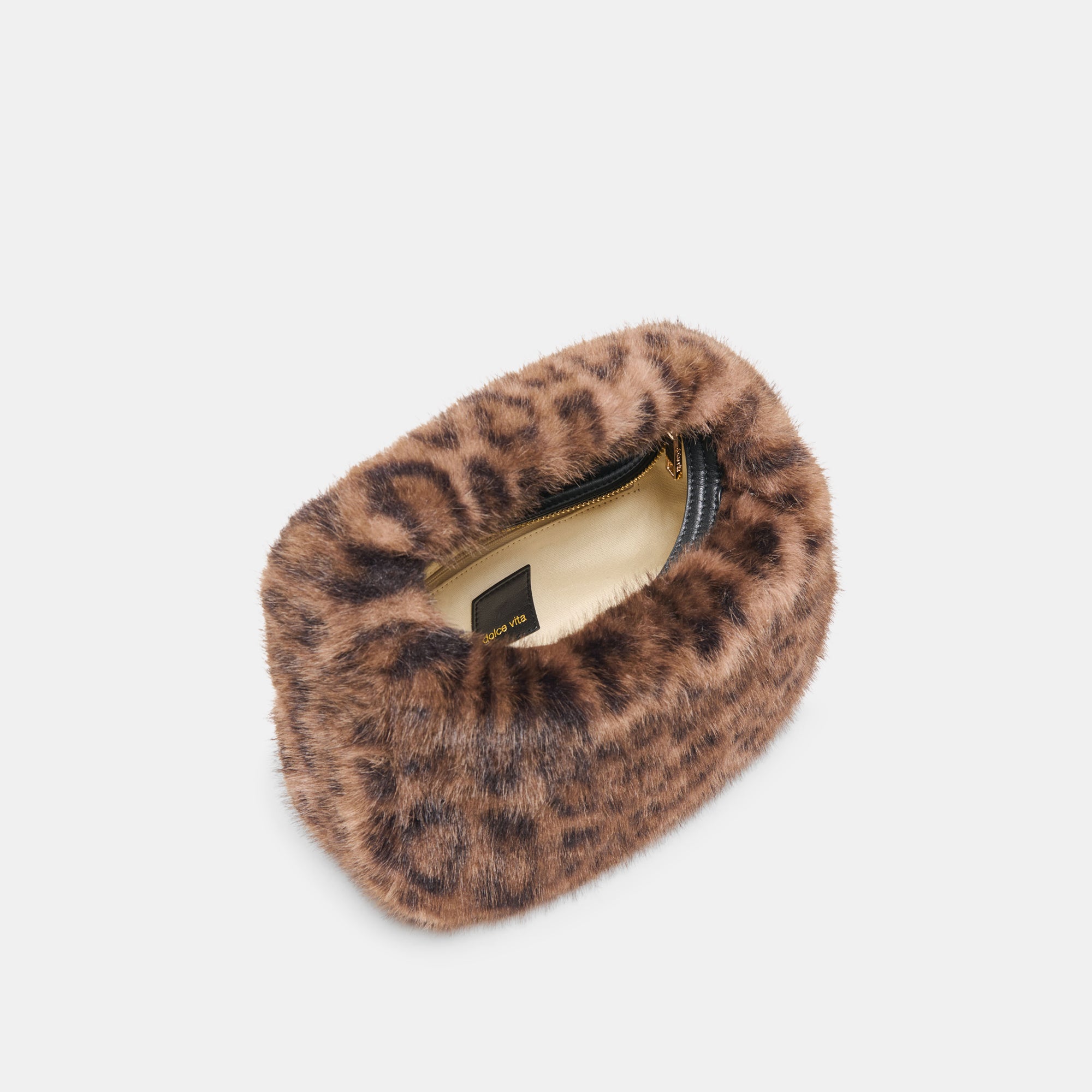 FRANKIE HANDBAG LEOPARD PLUSH - Image 4