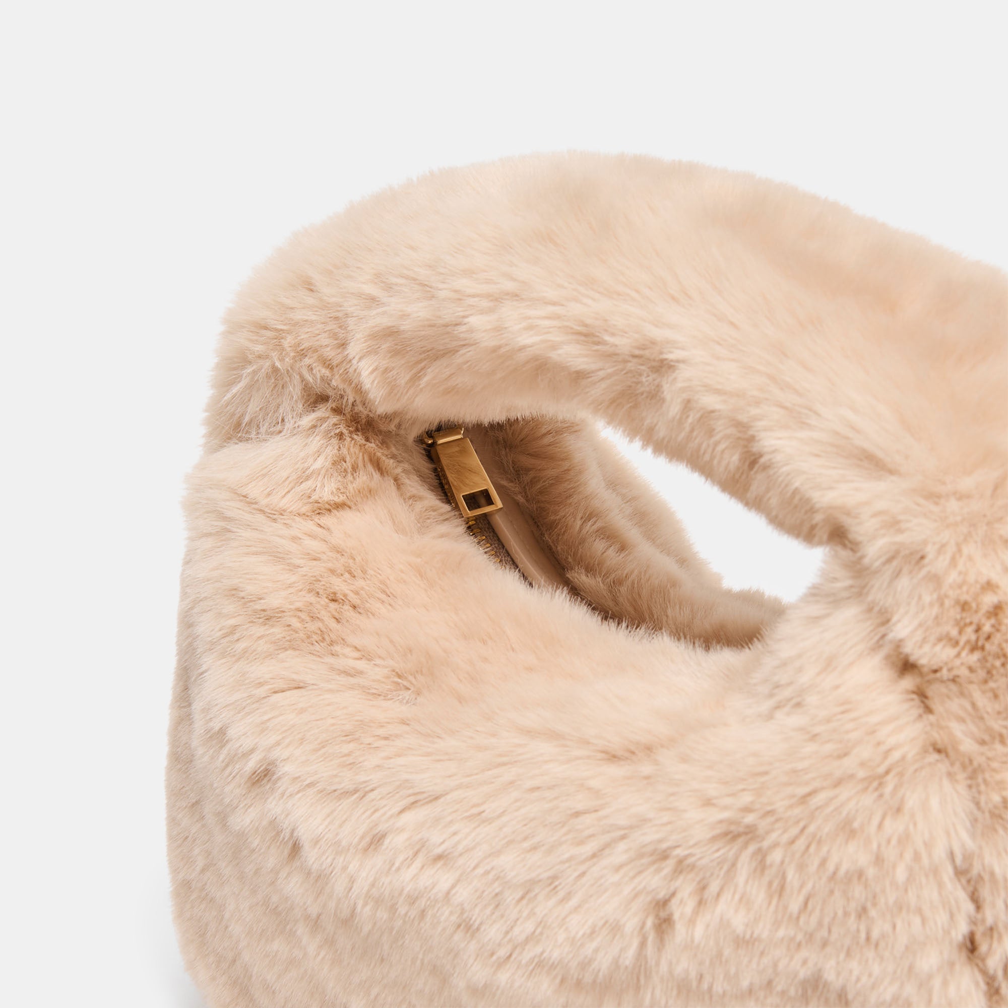 FRANKIE HANDBAG NATURAL PLUSH - Image 2