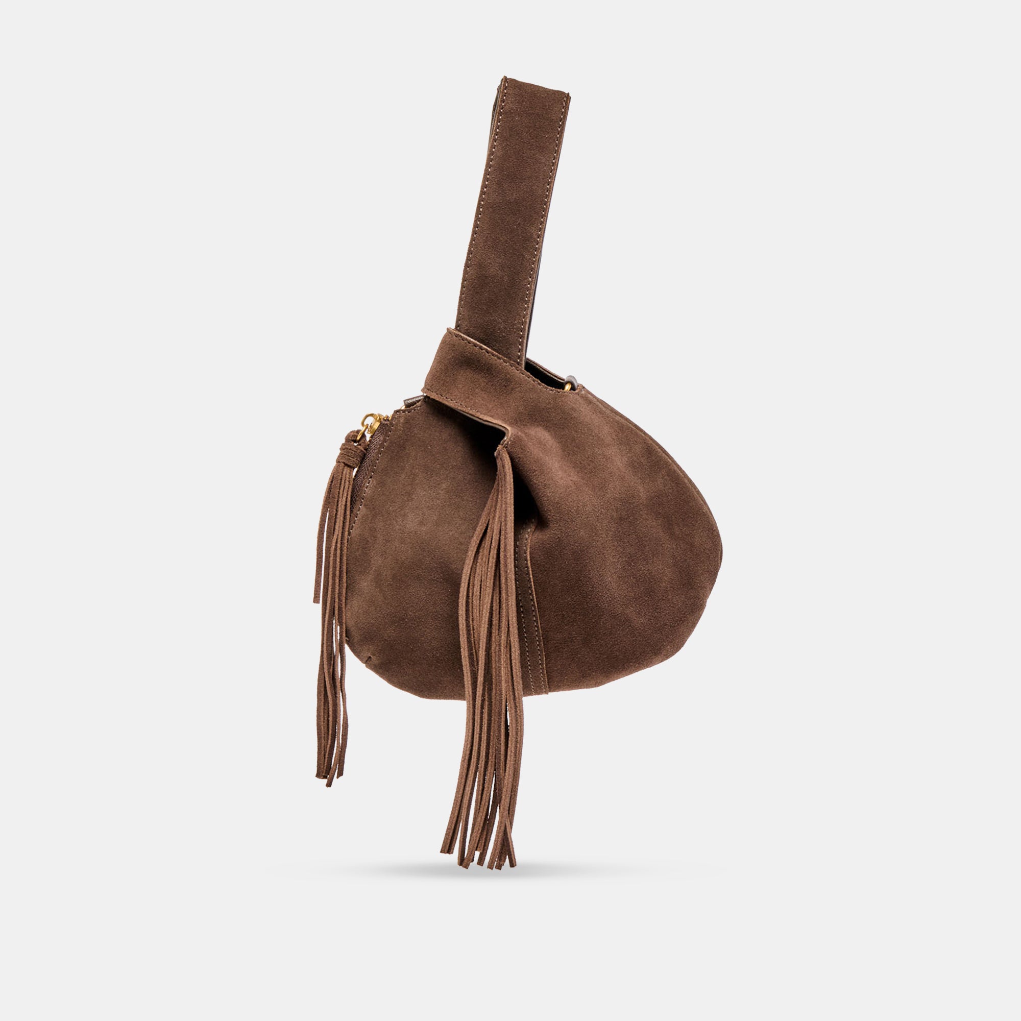 ZURY HANDBAG ESPRESSO SUEDE