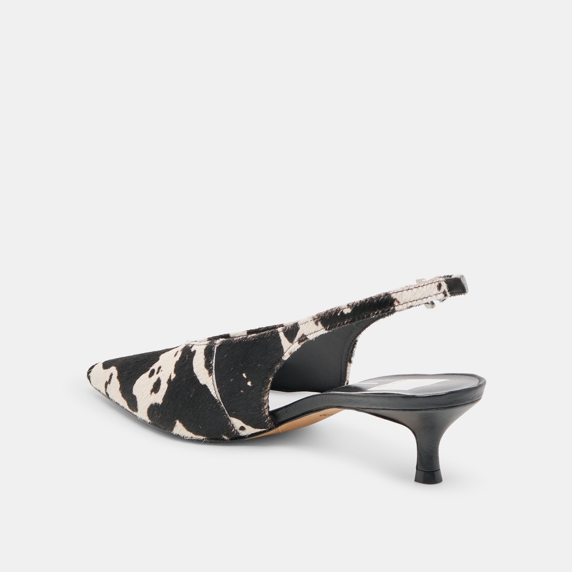ALENNA HEELS BLACK WHITE TAURUS CALF HAIR - Image 5