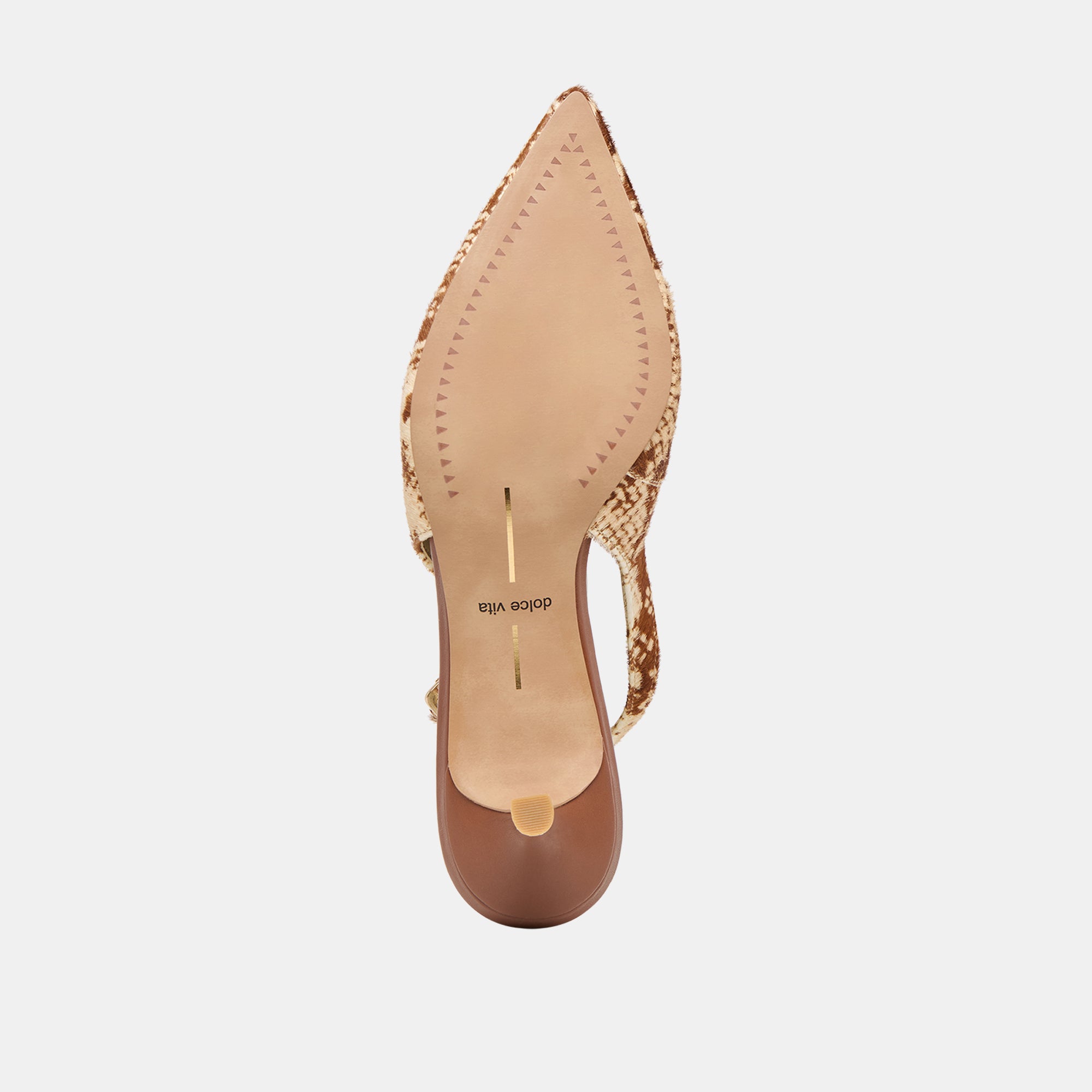 ALENNA HEELS BROWN SNAKE CALF HAIR - Image 9