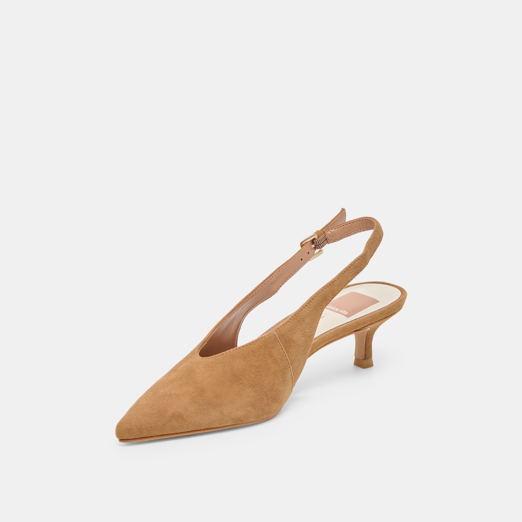 ALENNA HEELS LT BROWN SUEDE - Image 7