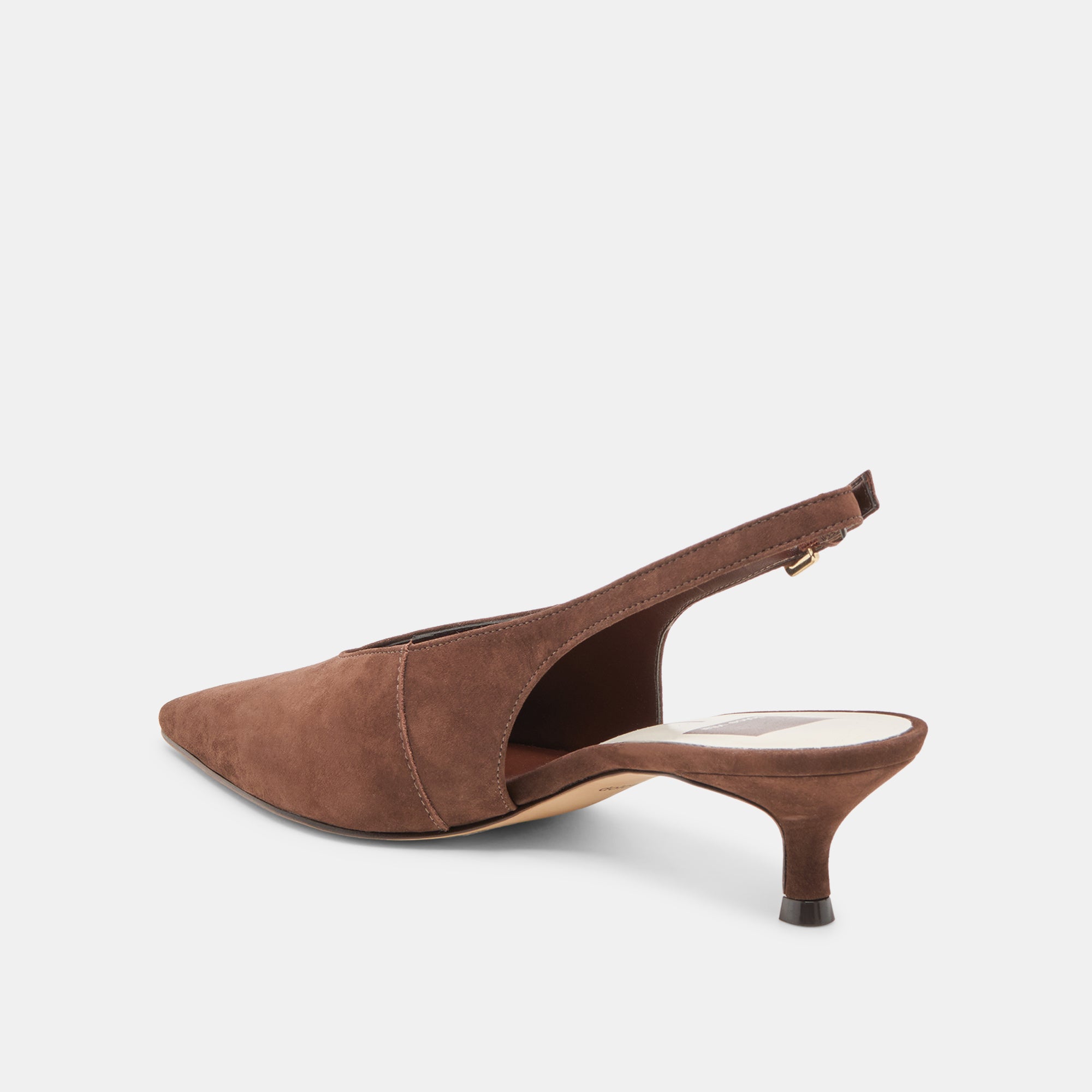 ALENNA HEELS DK BROWN SUEDE - Image 7