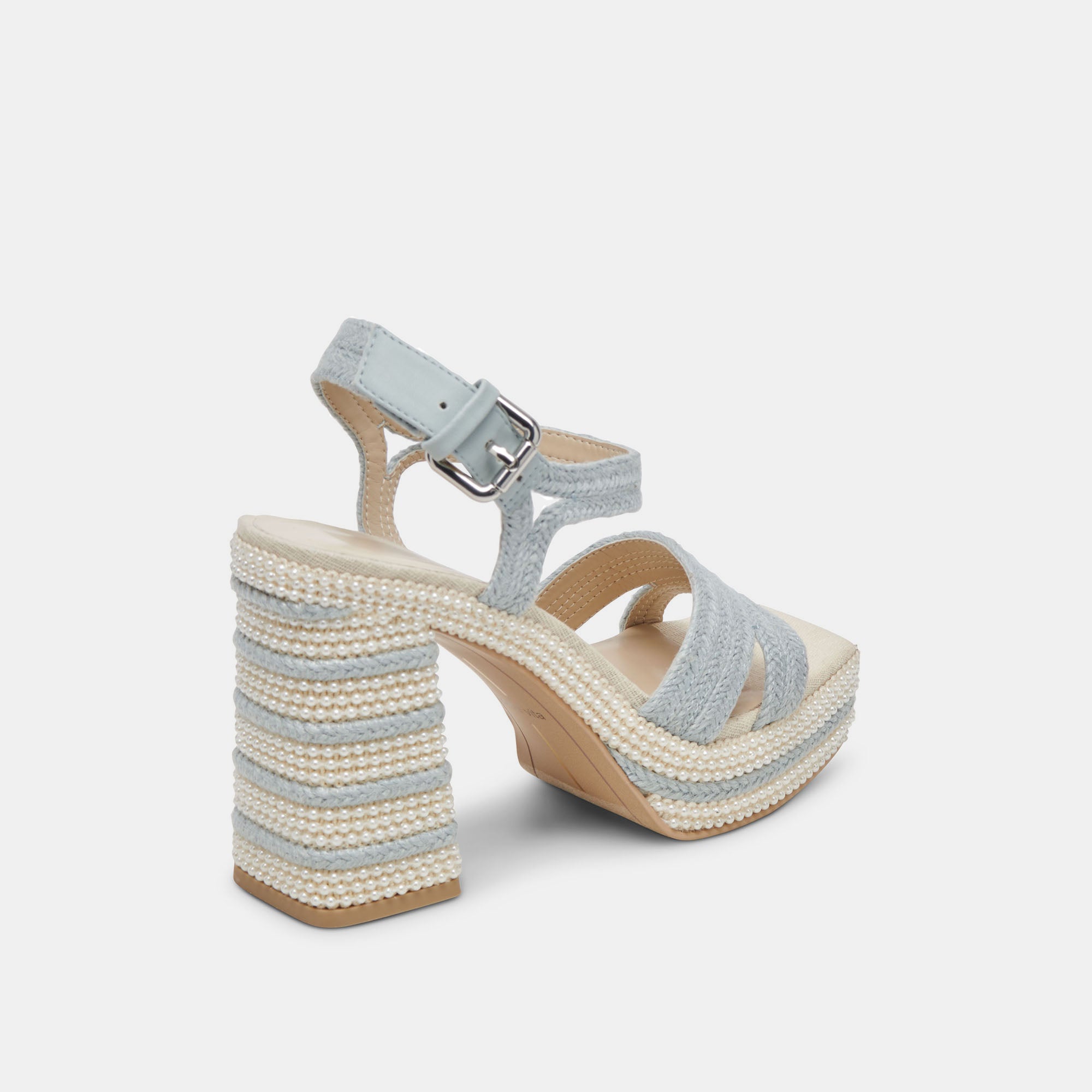 ANIRA PEARL HEELS LIGHT BLUE PEARLS - Image 5