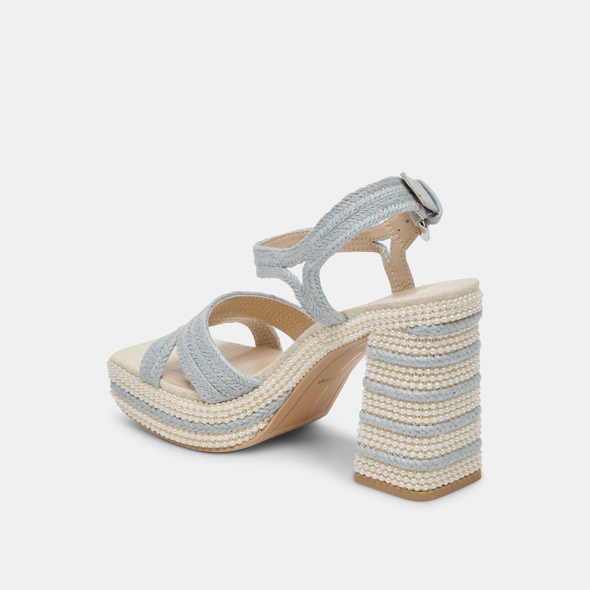 ANIRA PEARL HEELS LIGHT BLUE PEARLS - Image 9