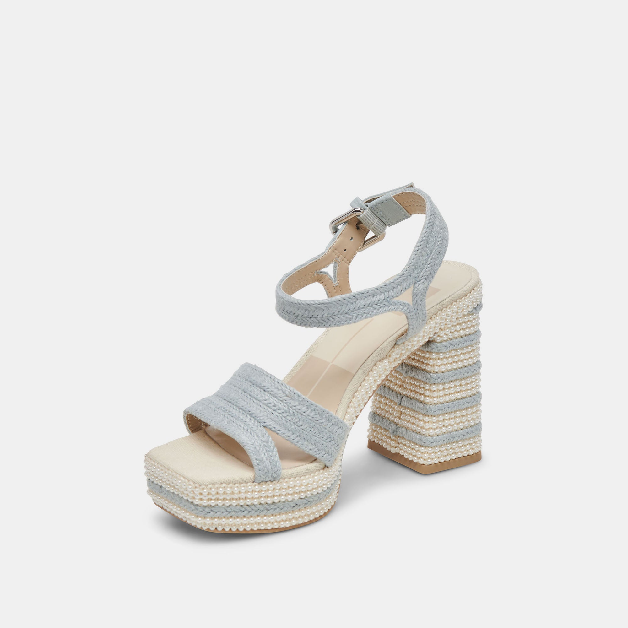 ANIRA PEARL HEELS LIGHT BLUE PEARLS - Image 7