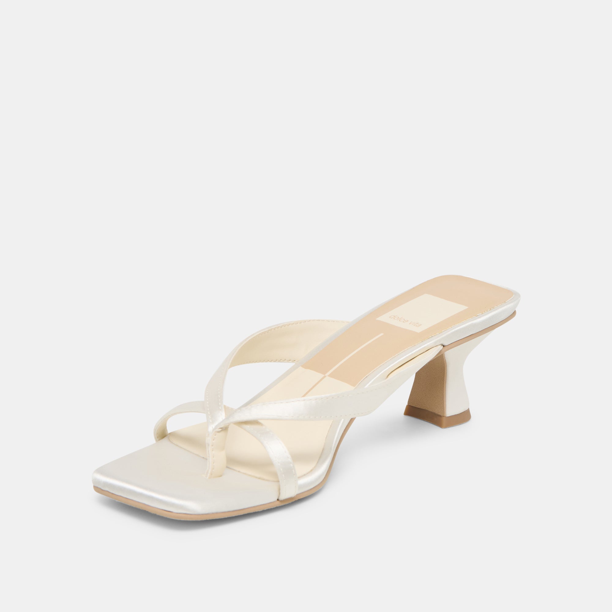 BREVEL HEELS TRUE WHITE SATIN - Image 4