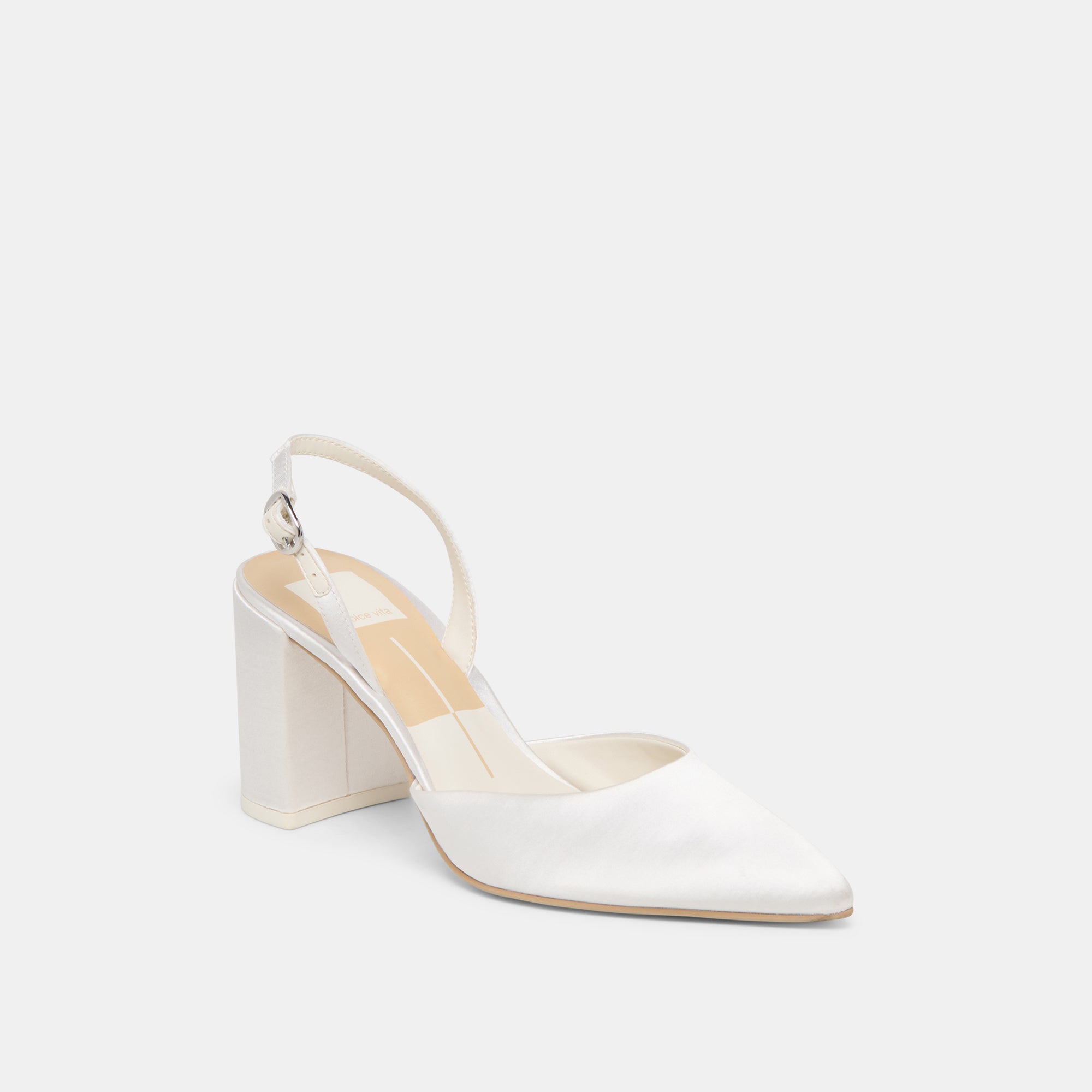 CAREL HIGH HEELS TRUE WHITE SATIN - Image 2