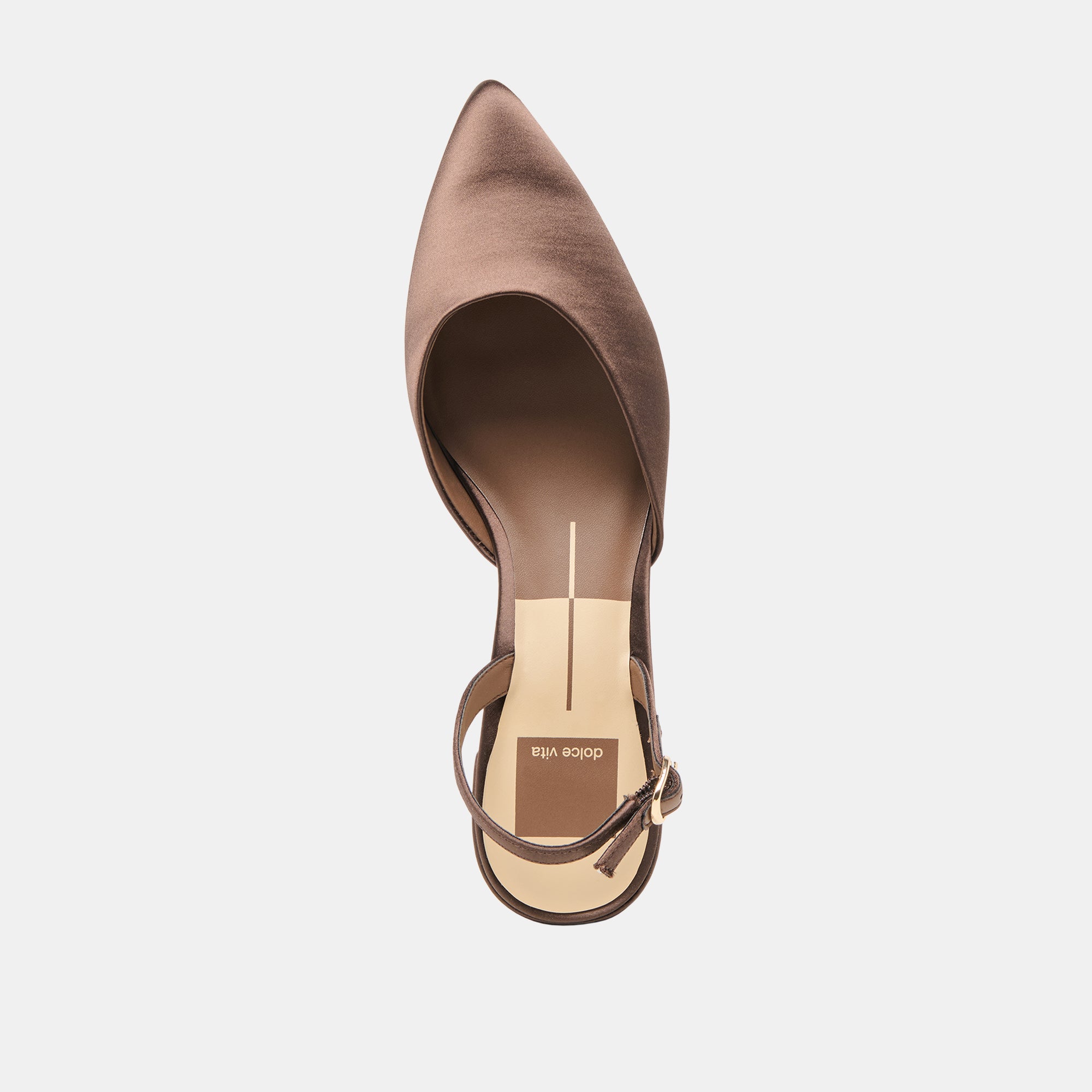 CAREL HEELS DK BROWN SATIN - Image 10