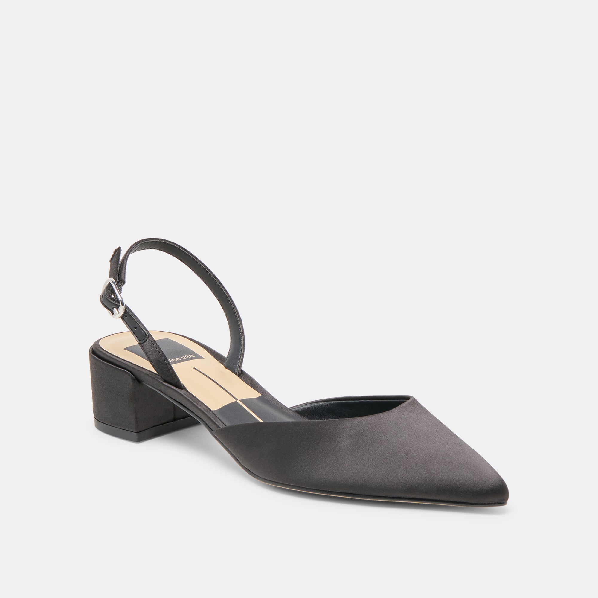 CAREL HEELS ONYX SATIN - Image 3