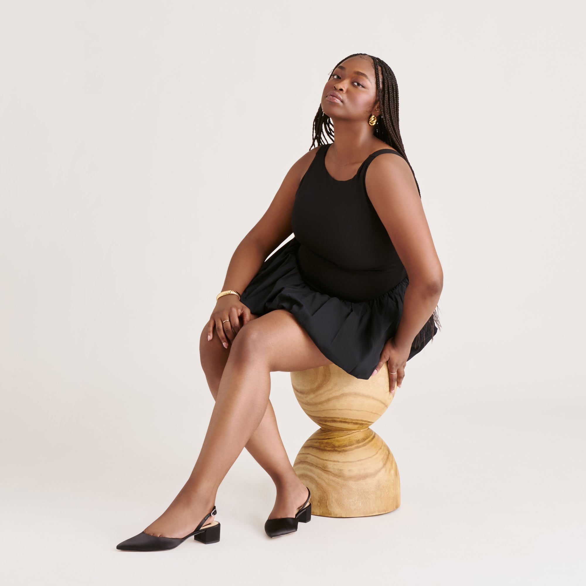 CAREL HEELS ONYX SATIN - Image 2