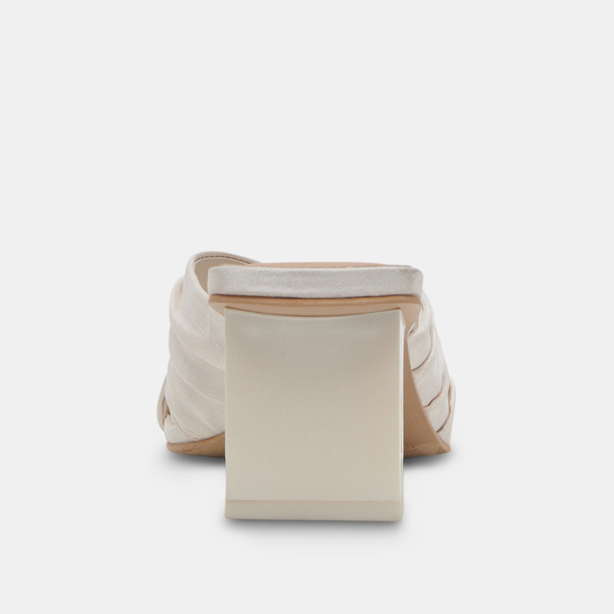 CARLAN HEELS OFF WHITE SILK - Image 13