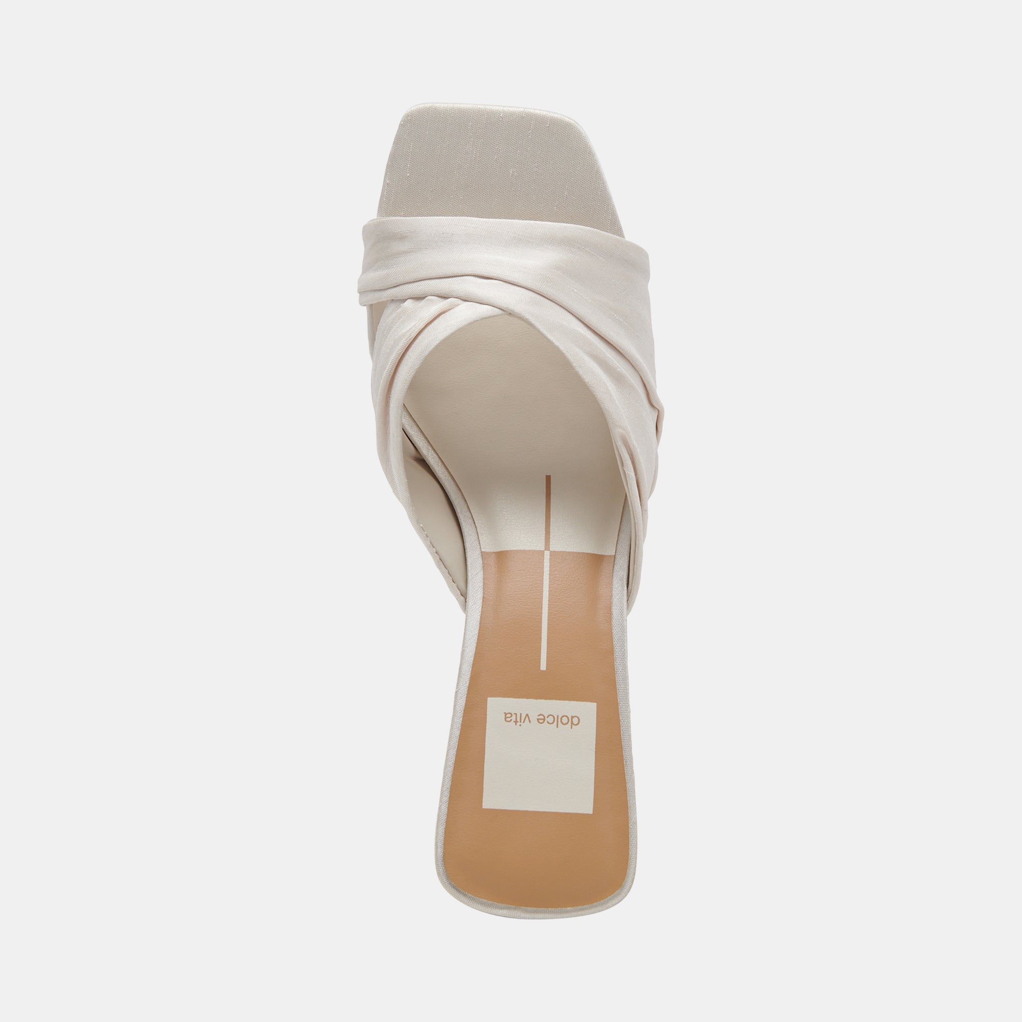 CARLAN HEELS OFF WHITE SILK - Image 14